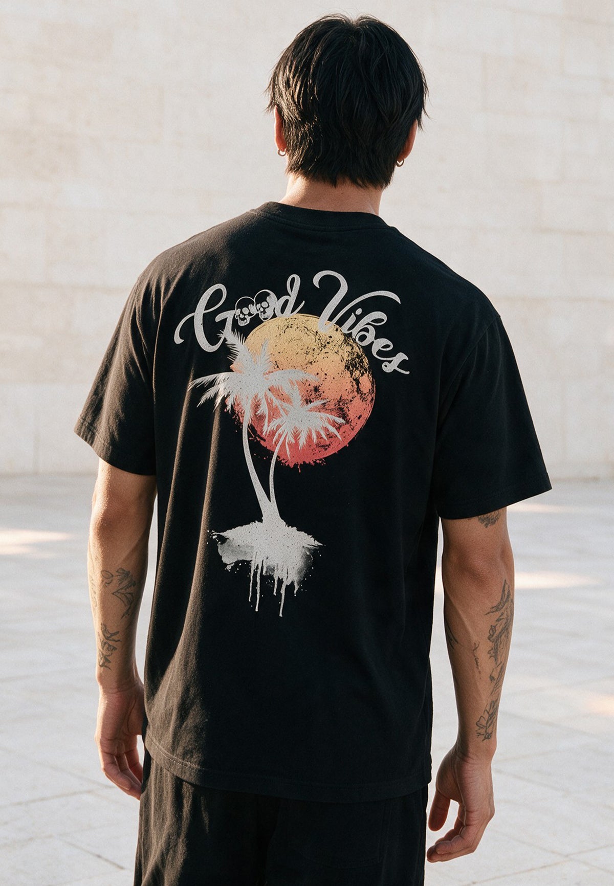 GOOD VIBES T-SHIRT BLACK