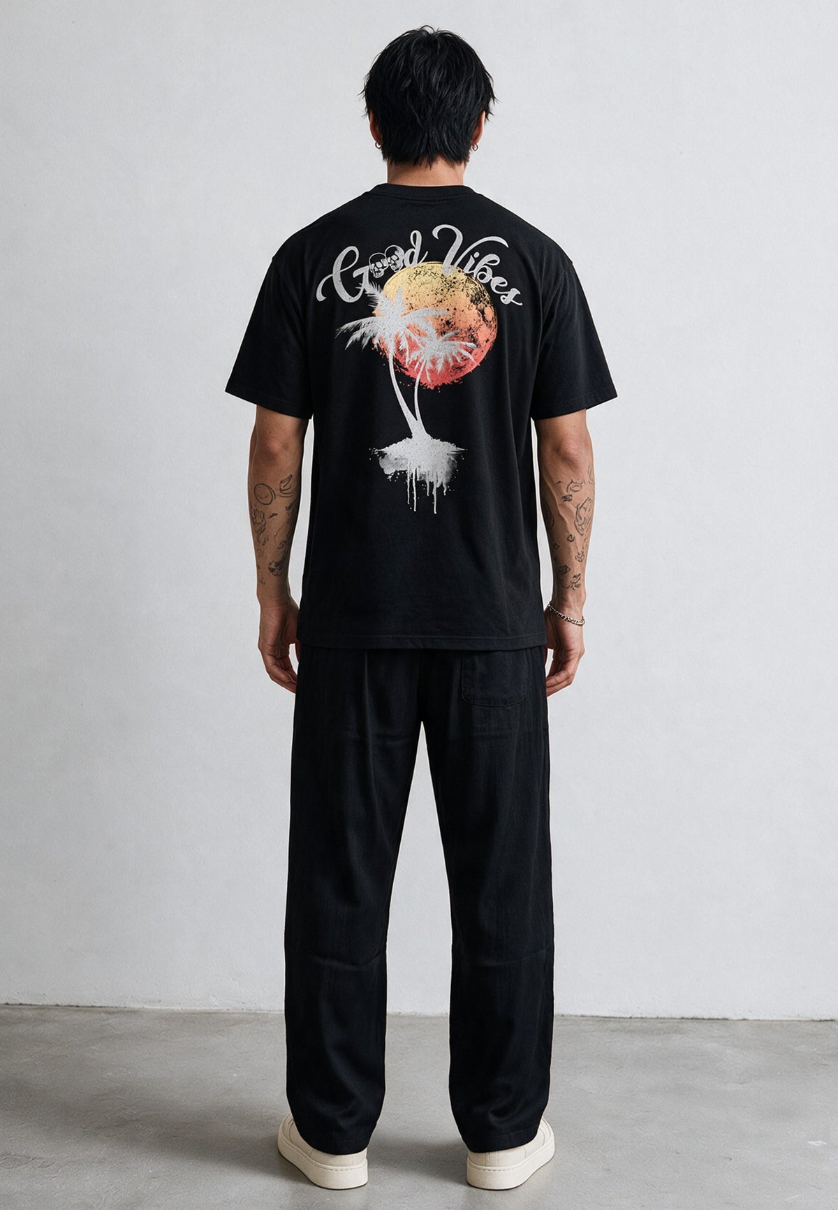 GOOD VIBES T-SHIRT BLACK