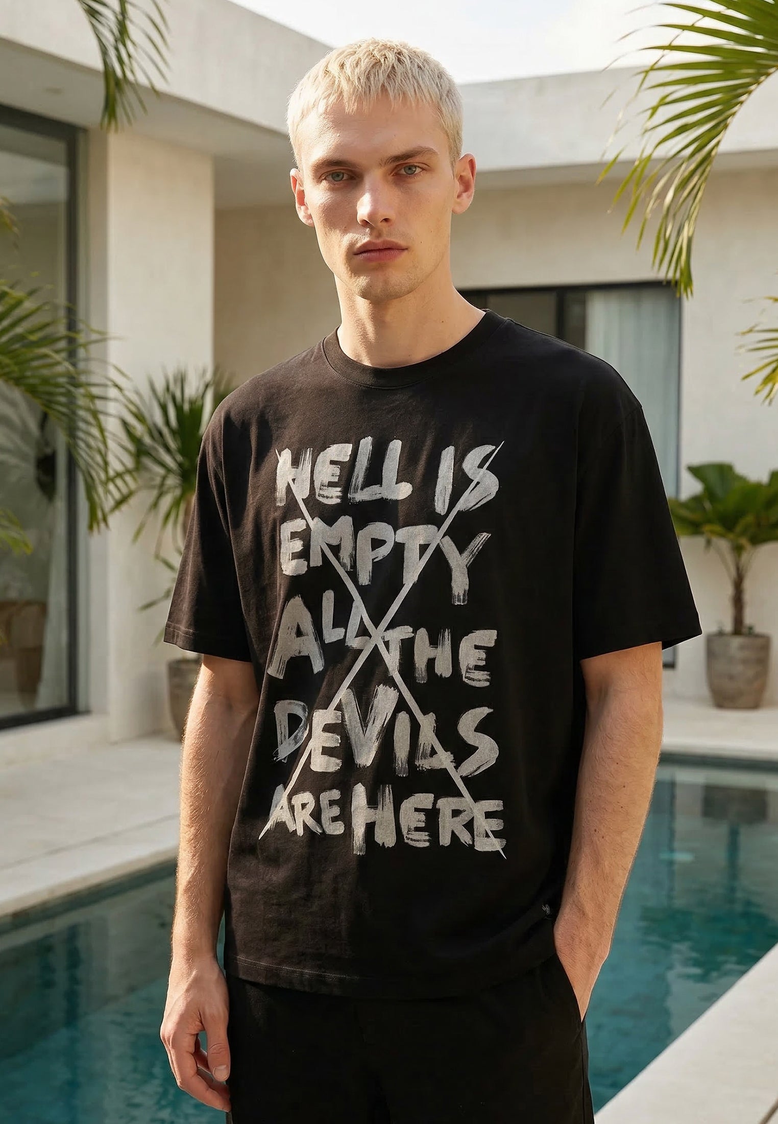 HELL IS EMPTY T-SHIRT BLACK