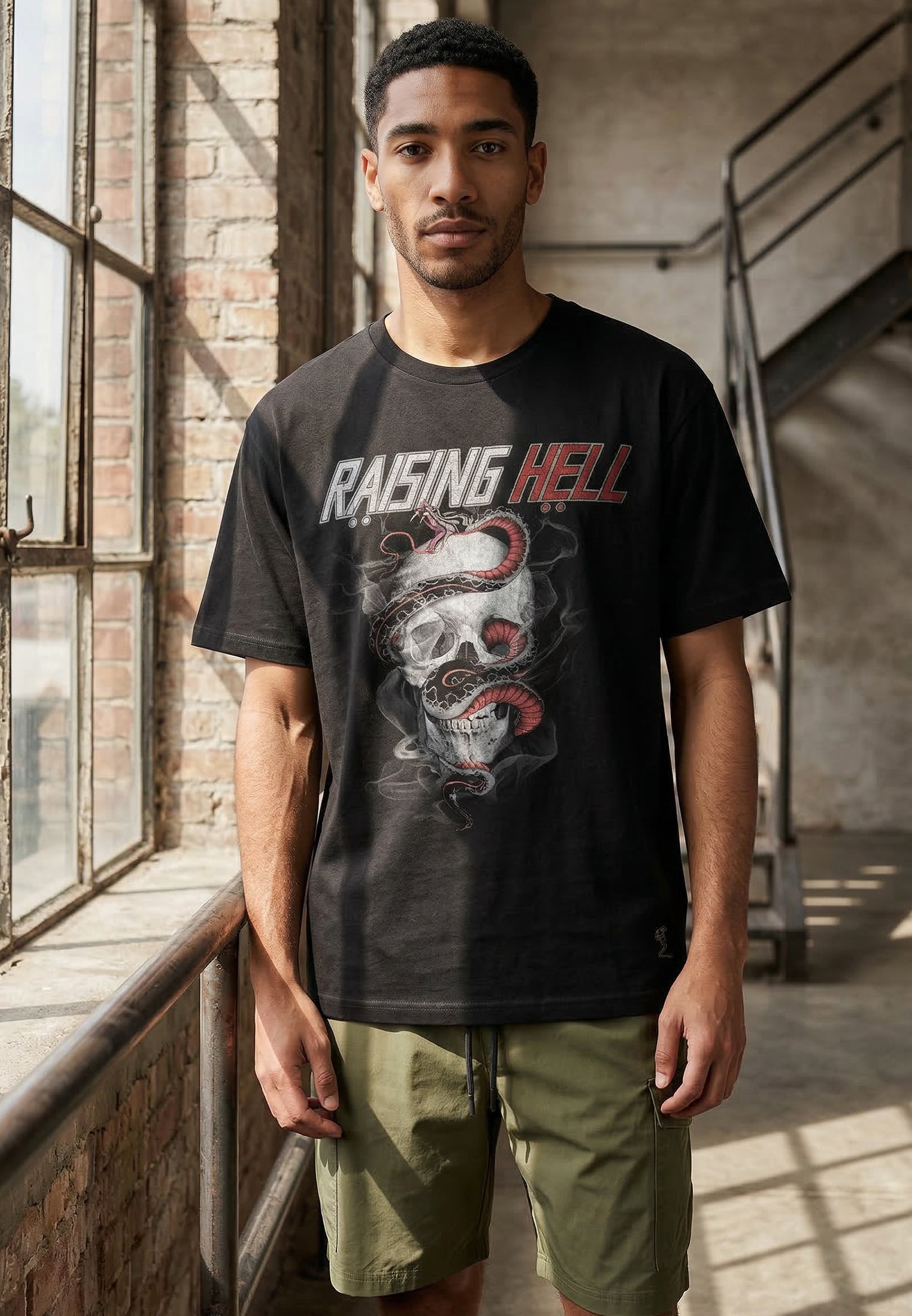 RAISING HELL T-SHIRT BLACK