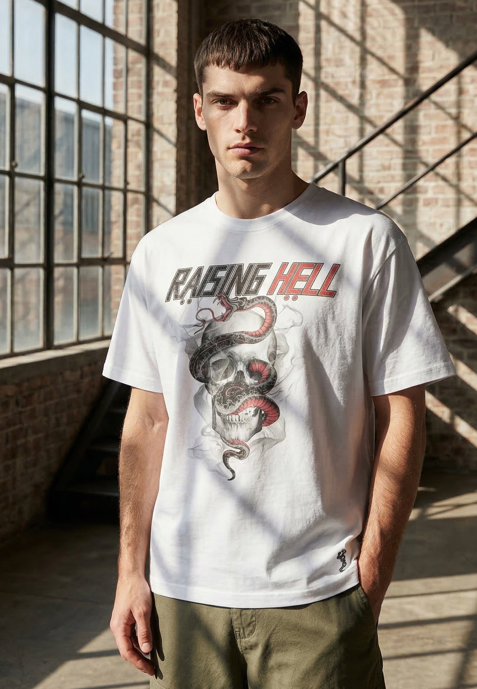 RAISING HELL T-SHIRT WHITE