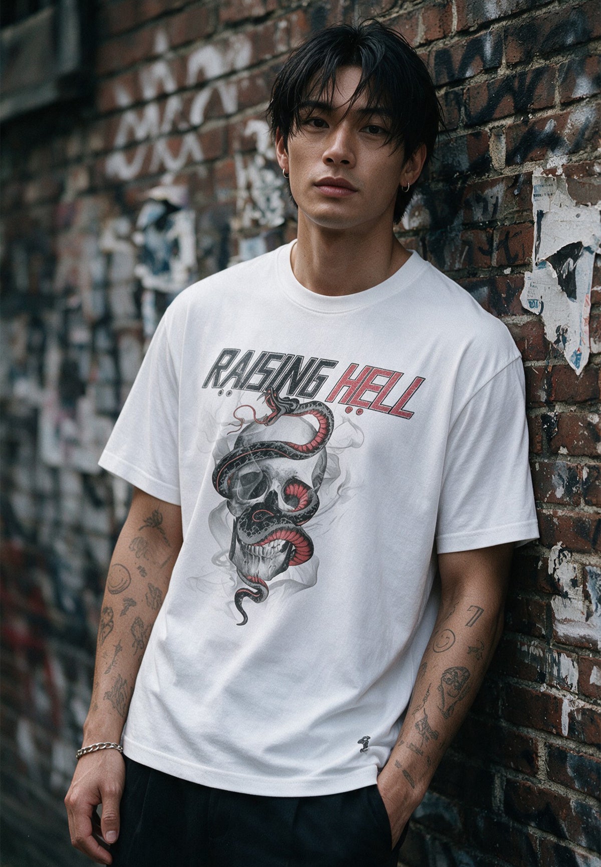RAISING HELL T-SHIRT WHITE