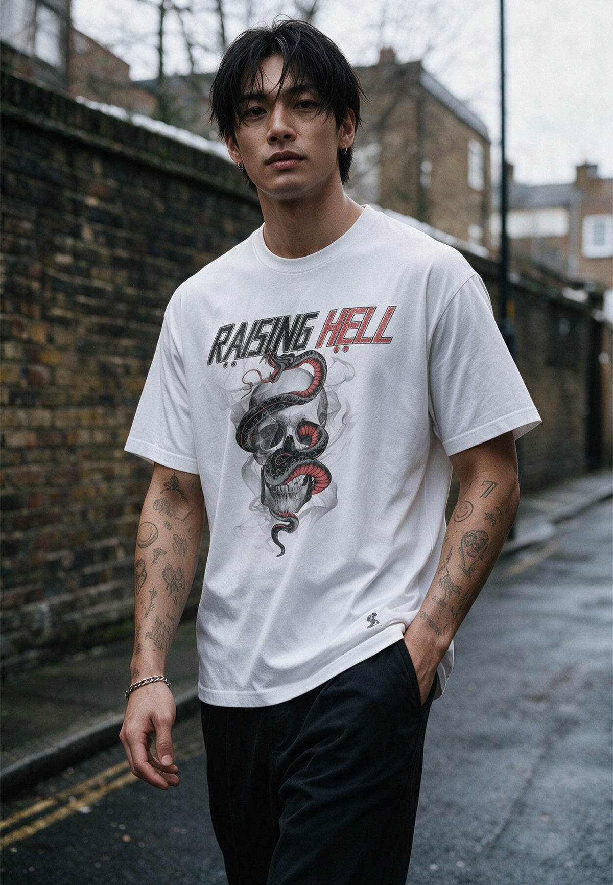RAISING HELL T-SHIRT WHITE