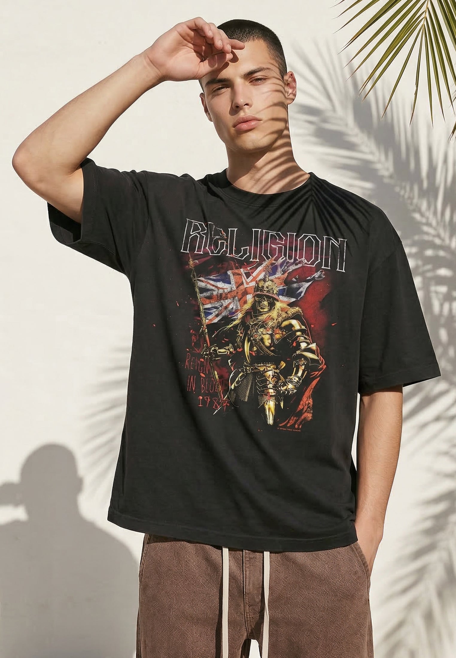 REIGN IN BLOOD TEE VINTAGE BLACK
