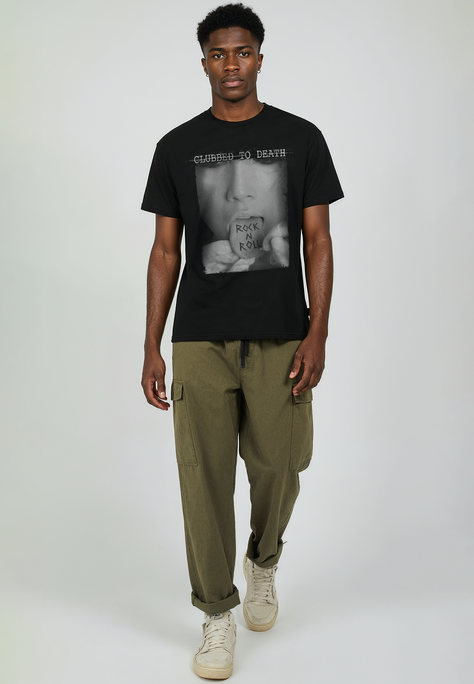 ROCK N ROLL T-SHIRT BLACK