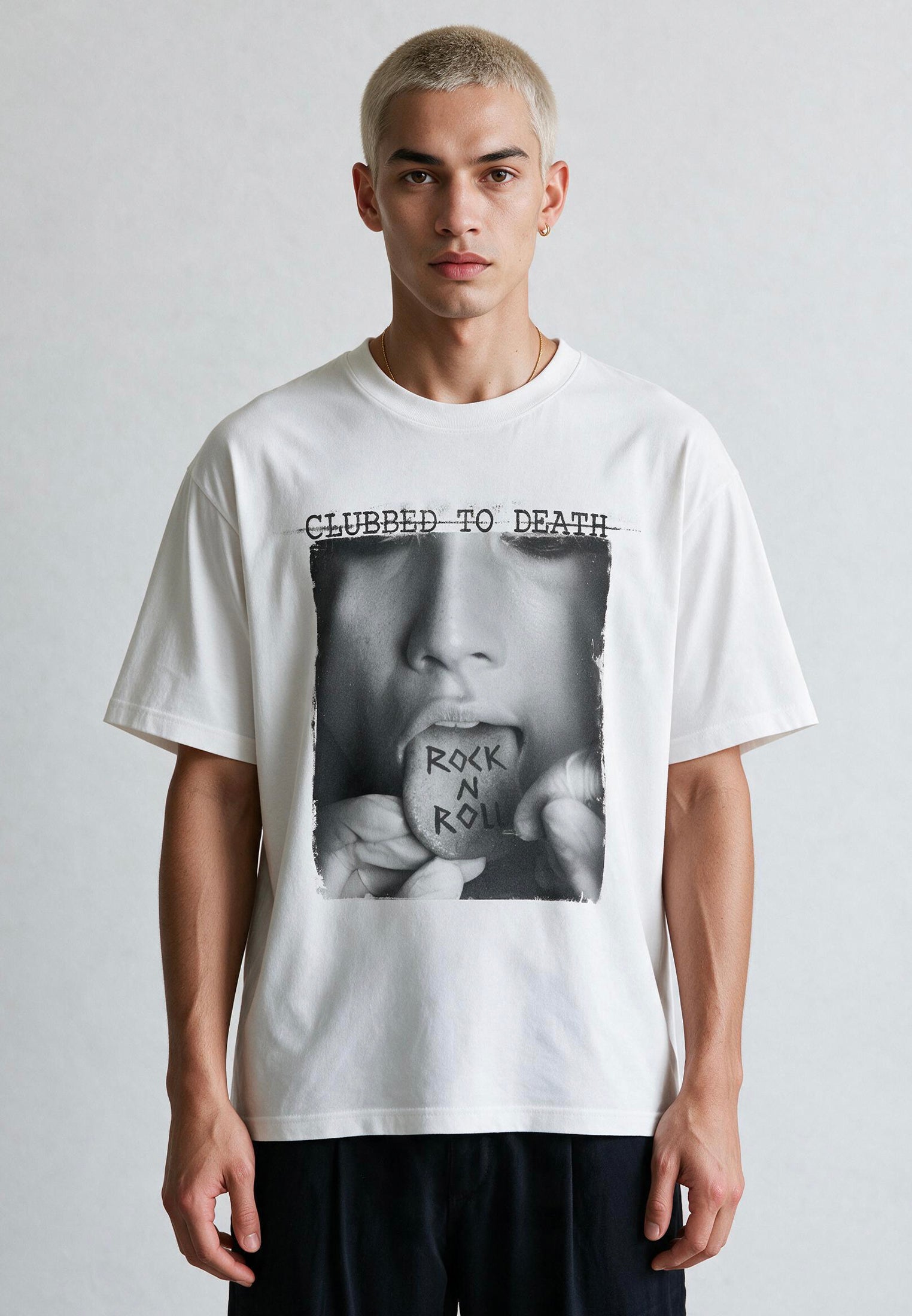 ROCK N ROLL T-SHIRT WHITE
