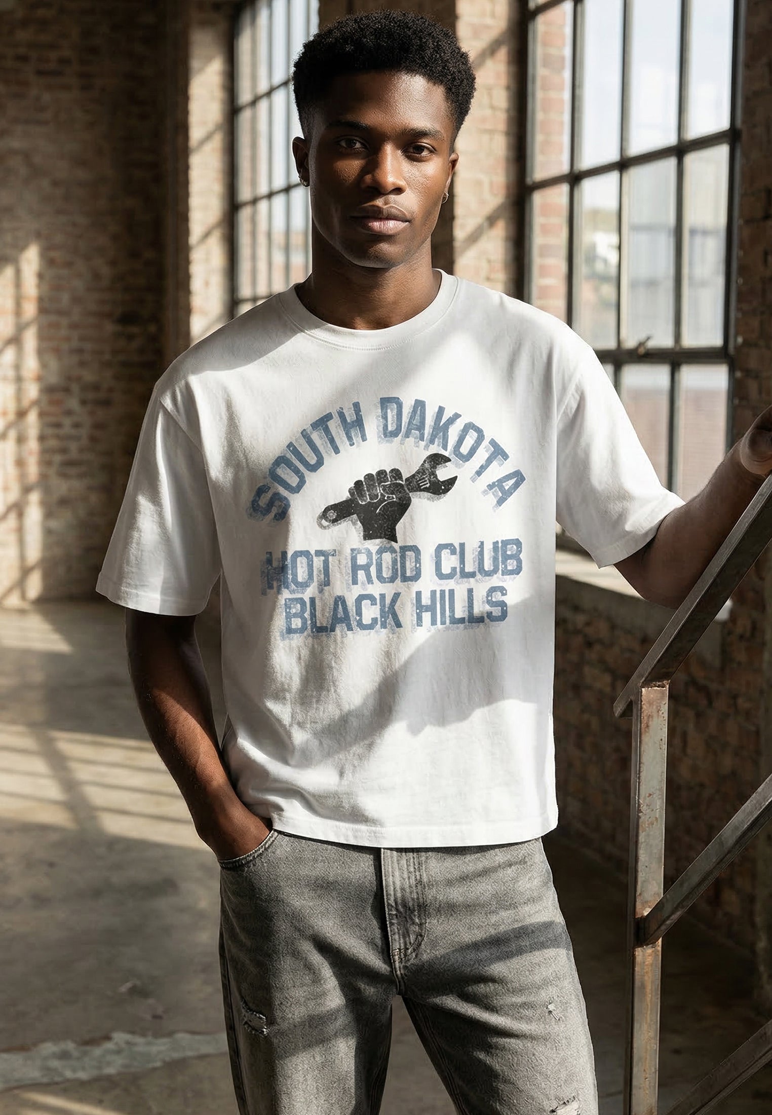 SOUTH DAKOTA CROP T-SHIRT WHITE