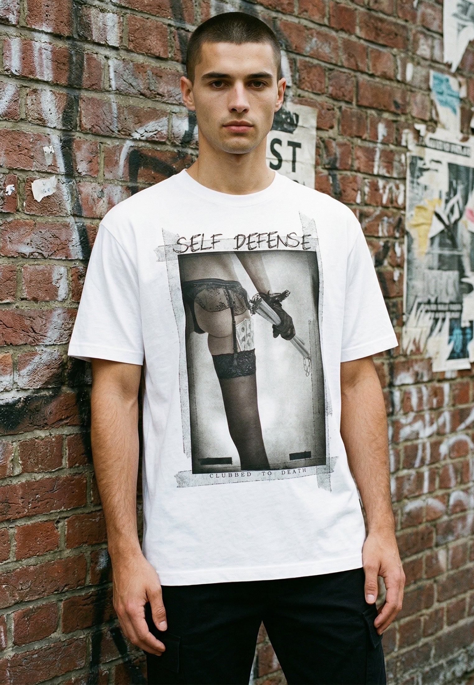 SELF DEFENSE T-SHIRT WHITE