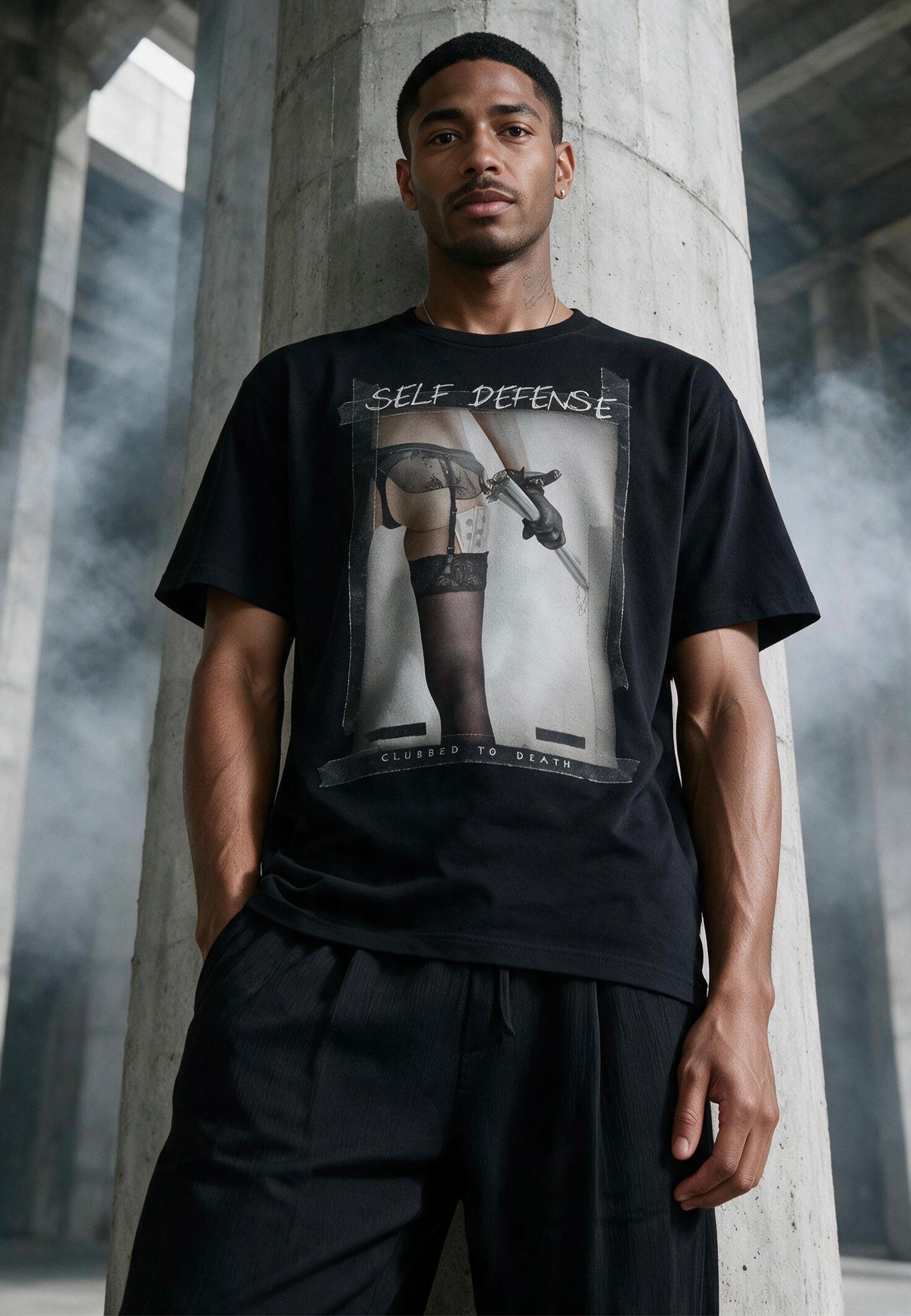 SELF DEFENSE T-SHIRT BLACK
