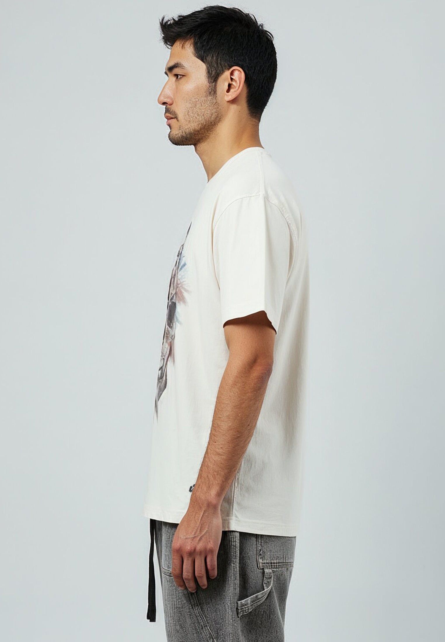 SKULL PARROT T-SHIRT OFF WHITE