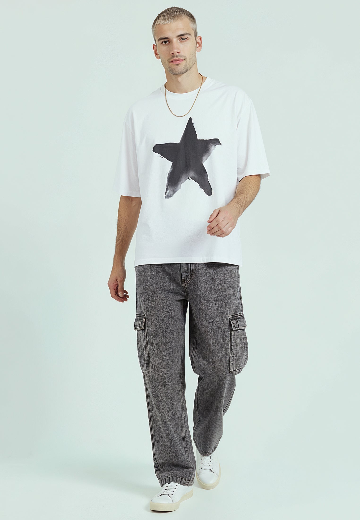 STAR CROP T-SHIRT WHITE