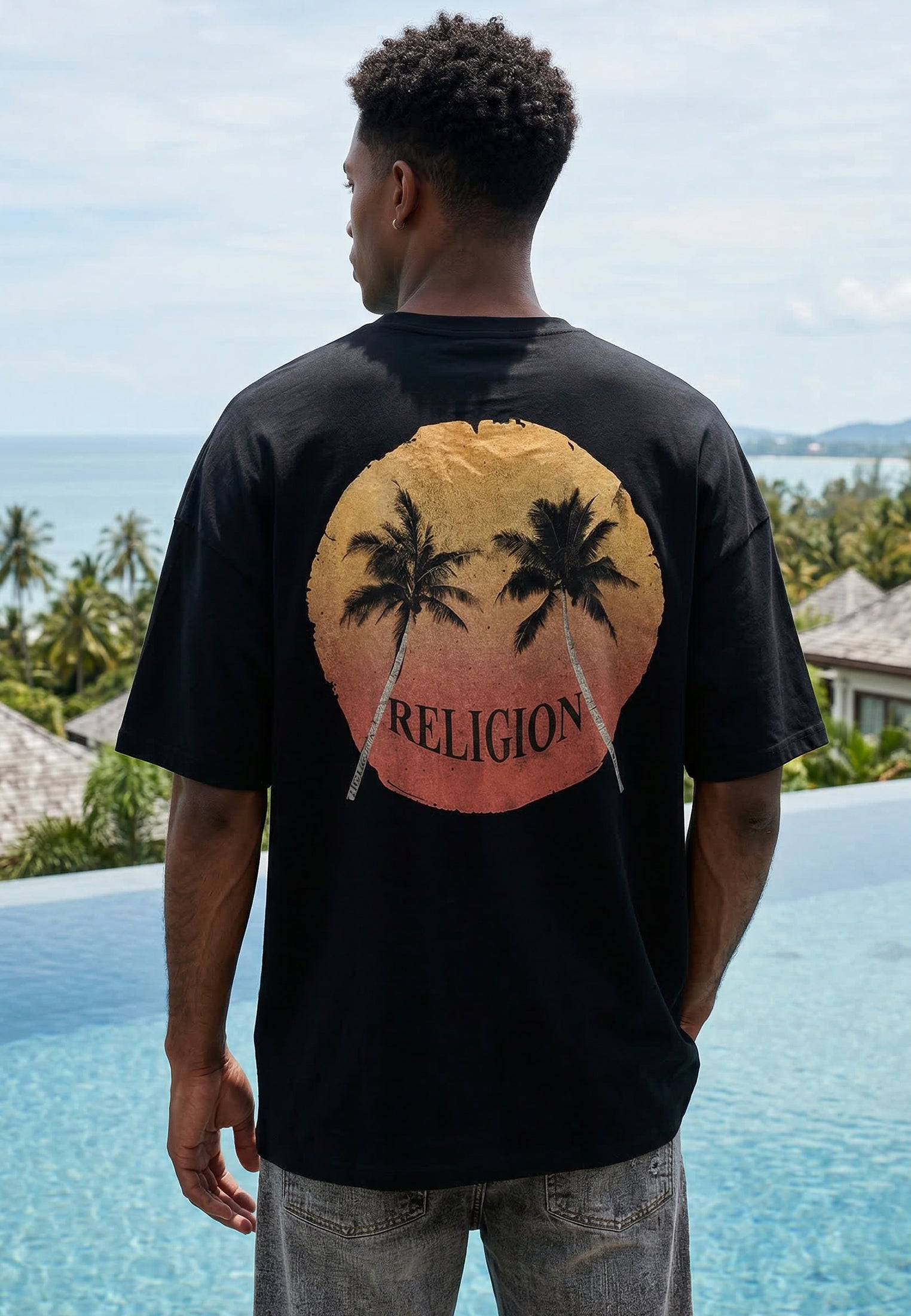 SUNSET T-SHIRT BLACK