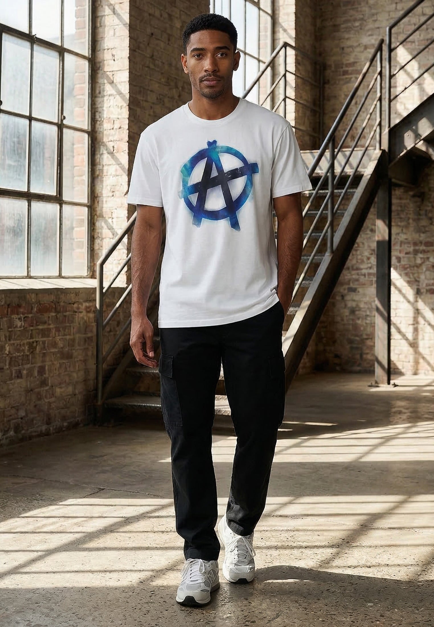 BLURRED ANARCHY T-SHIRT WHITE