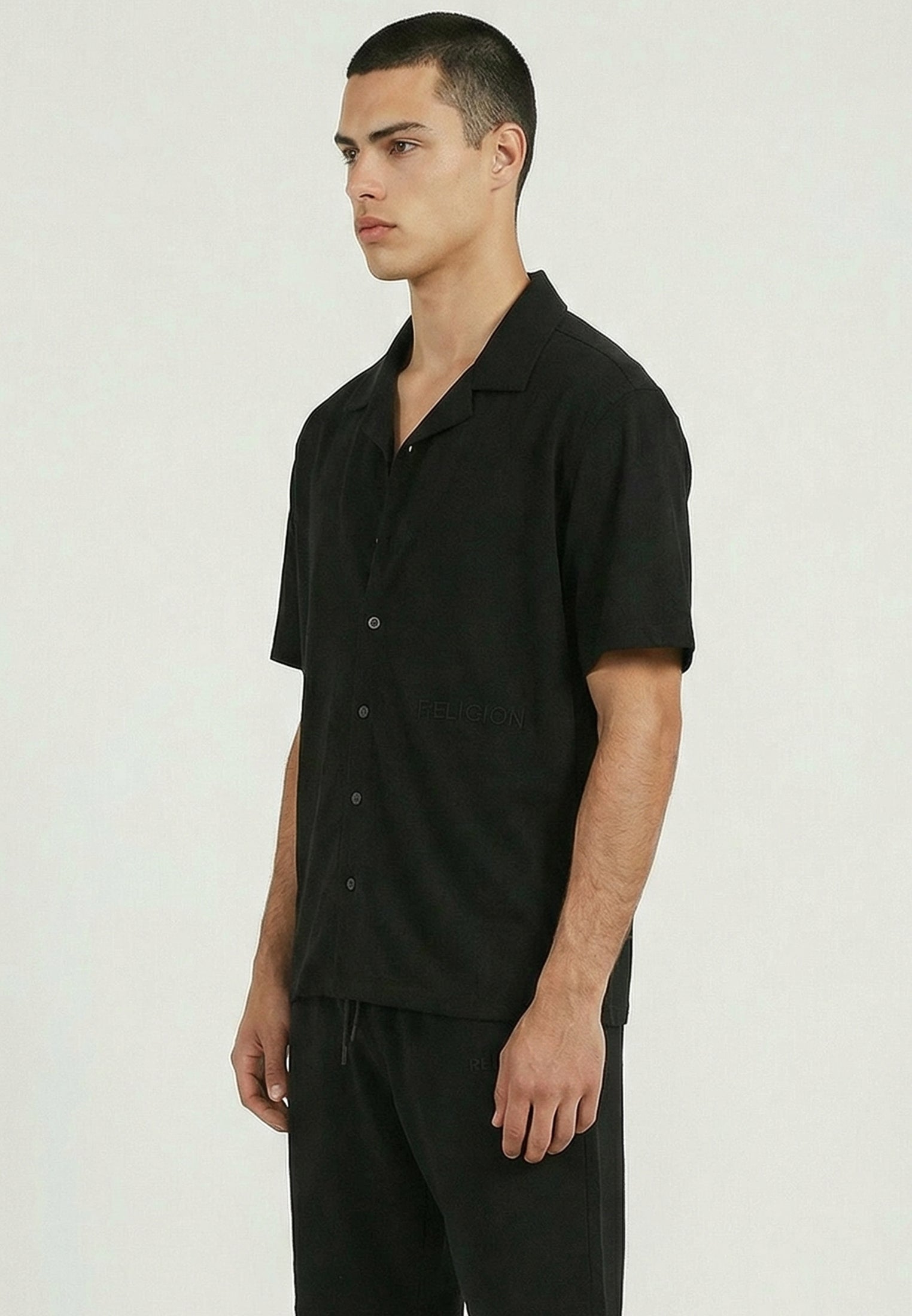 SLUB SHIRT BLACK