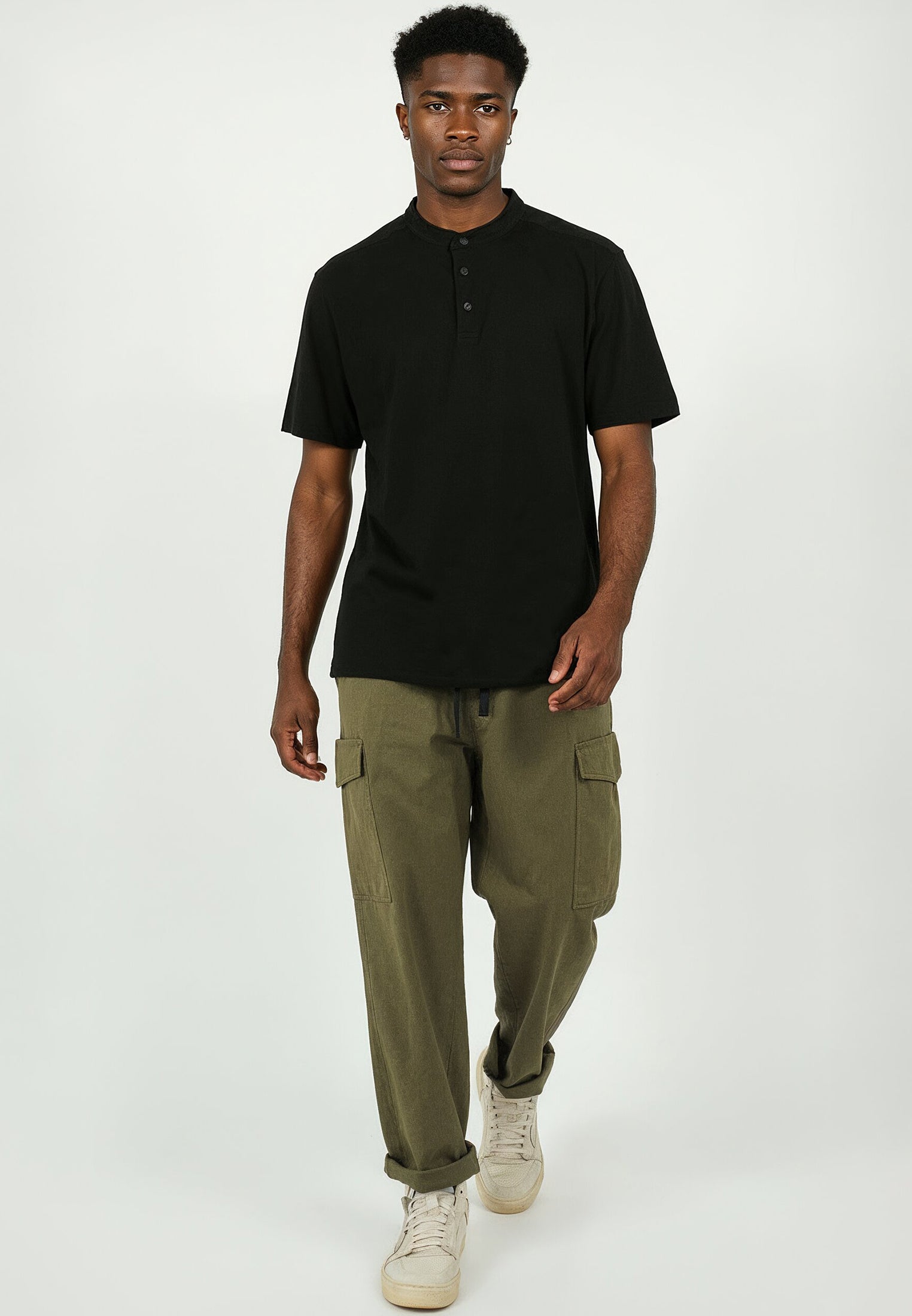 ORSON SLUB POLO BLACK