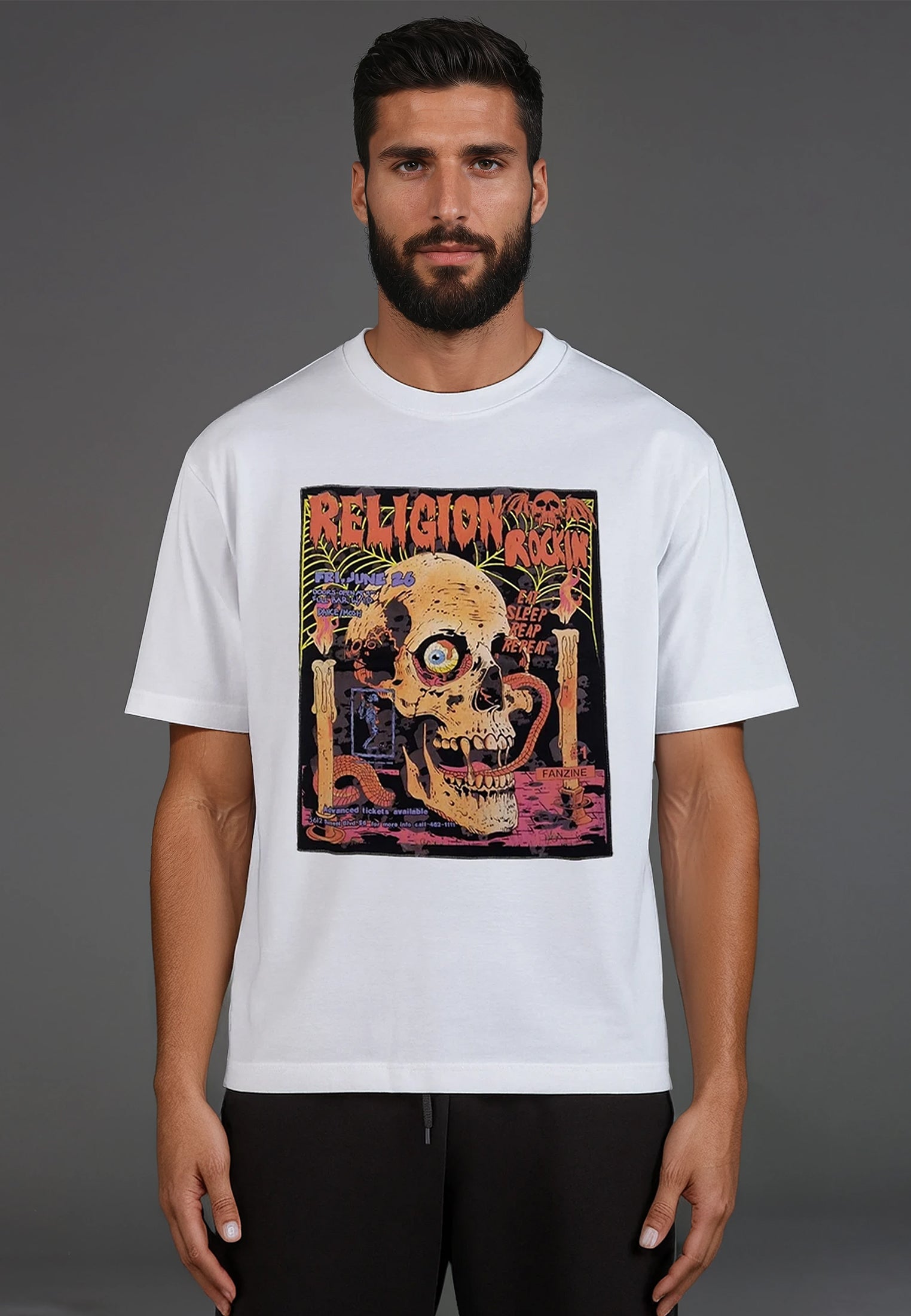 RELIGION ROCKING T-SHIRT WHITE