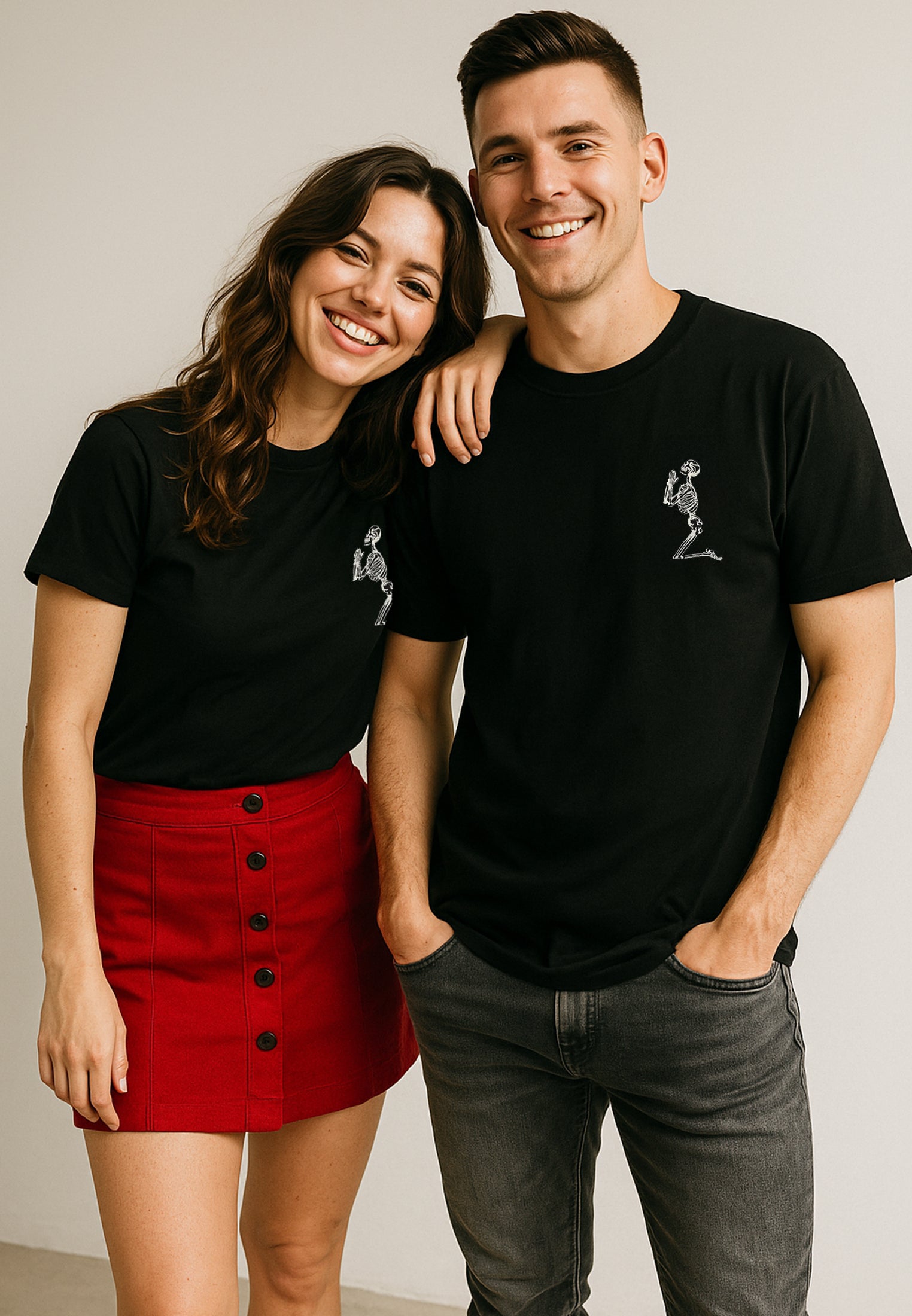 ESSENTIAL BIG SKELETON BLACK T-SHIRT