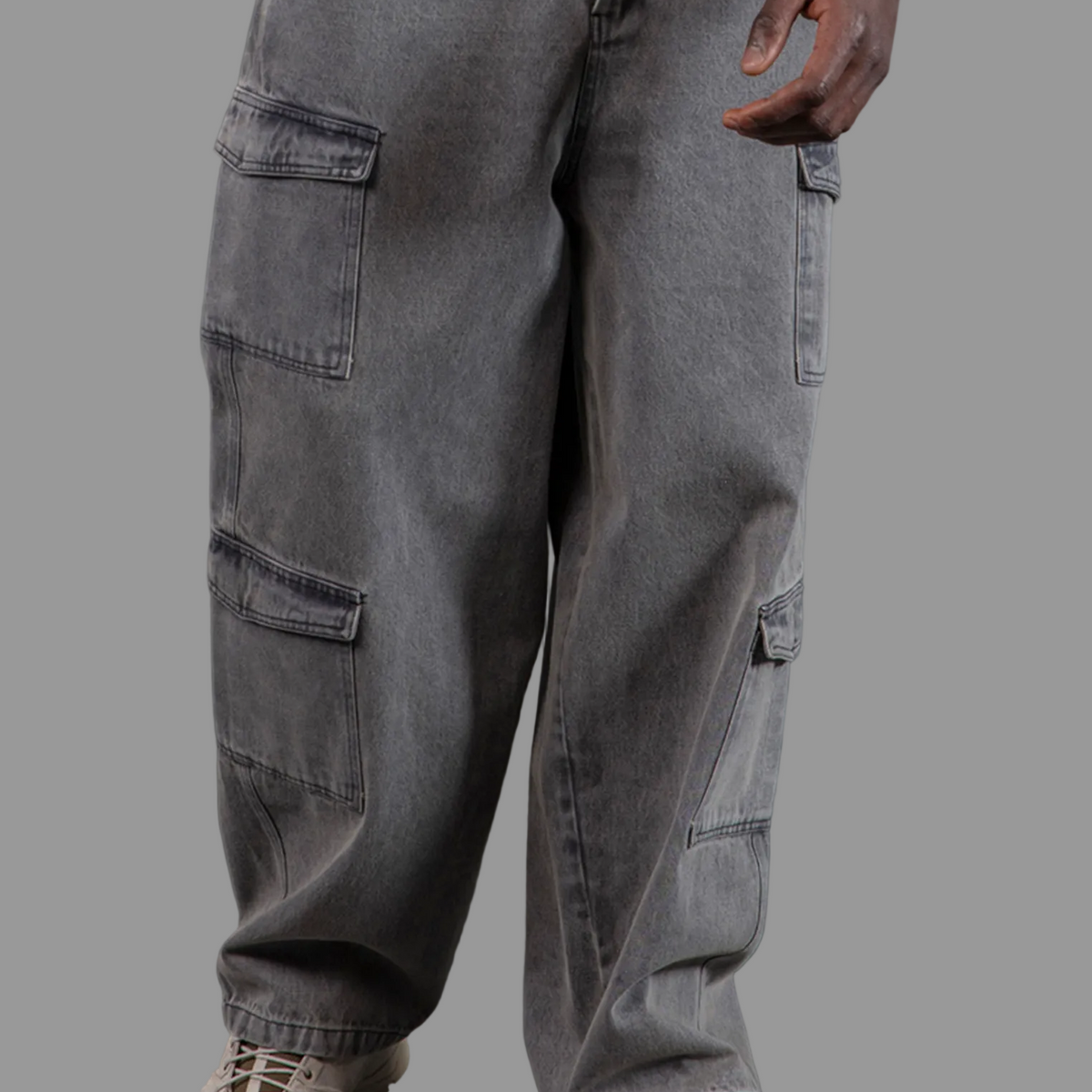 RELIGION Multi Pocket Cargo Quantum Charcoal Pants