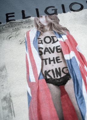GOD SAVE THE KING T-SHIRT SLATE