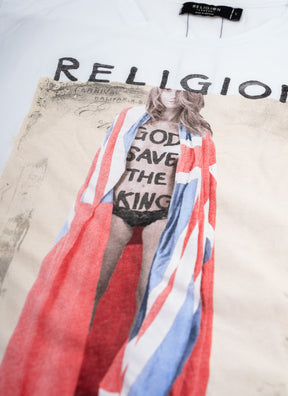 GOD SAVE THE KING T-SHIRT WHITE