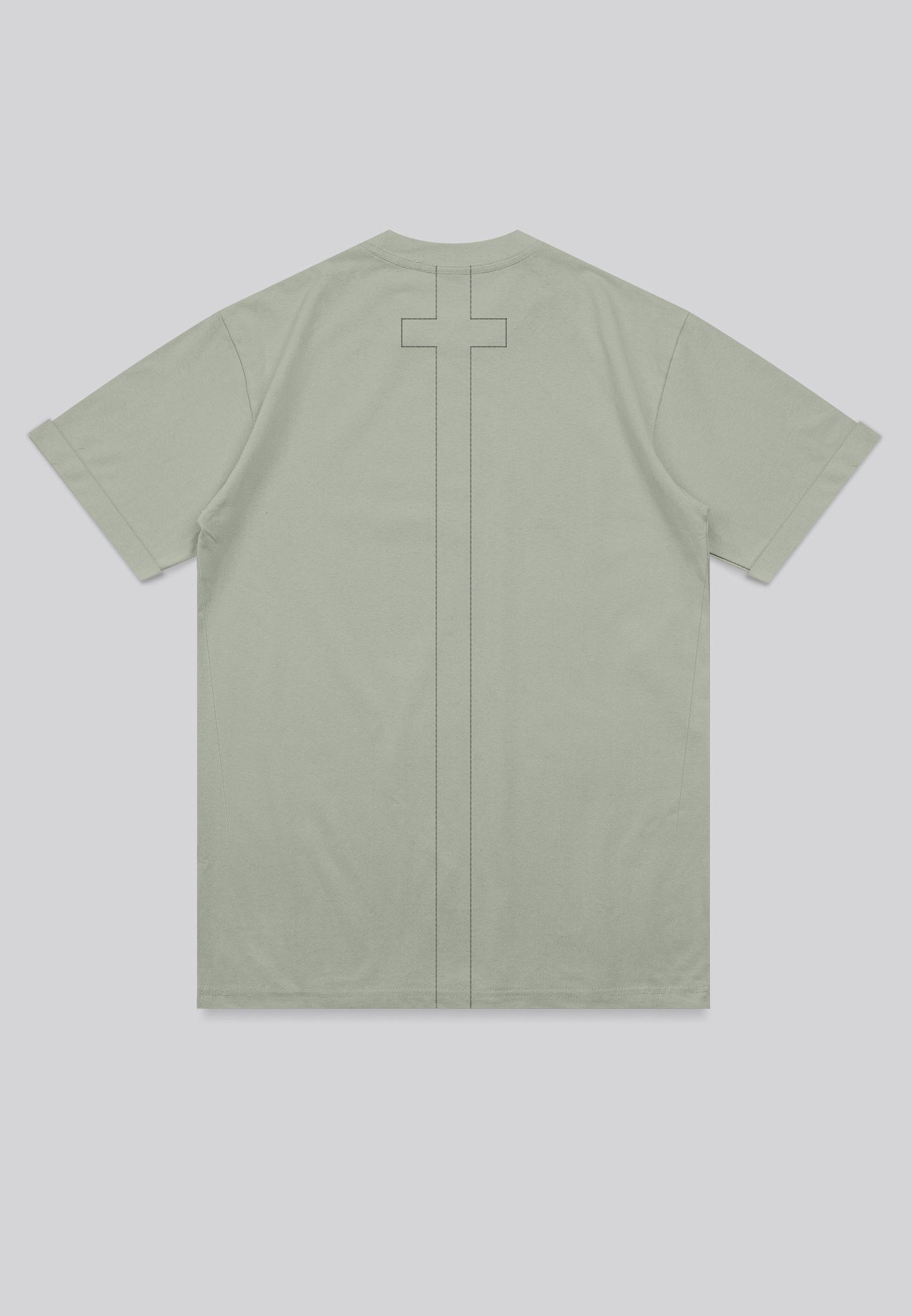 ESSENTIAL ROLLED CUFF T-SHIRT SOFT KHAKI