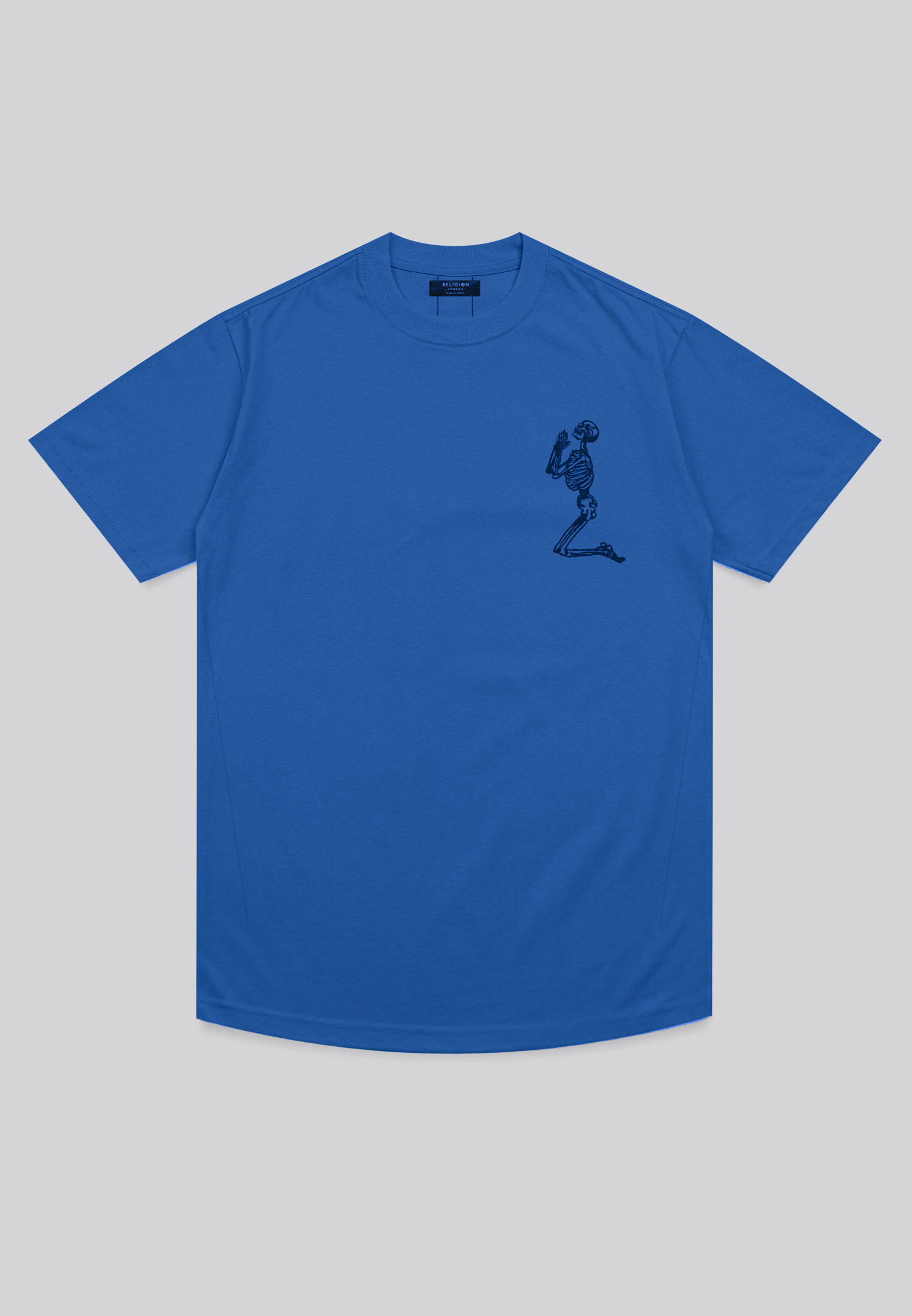 ESSENTIAL BIG SKELETON BLUE T-SHIRT