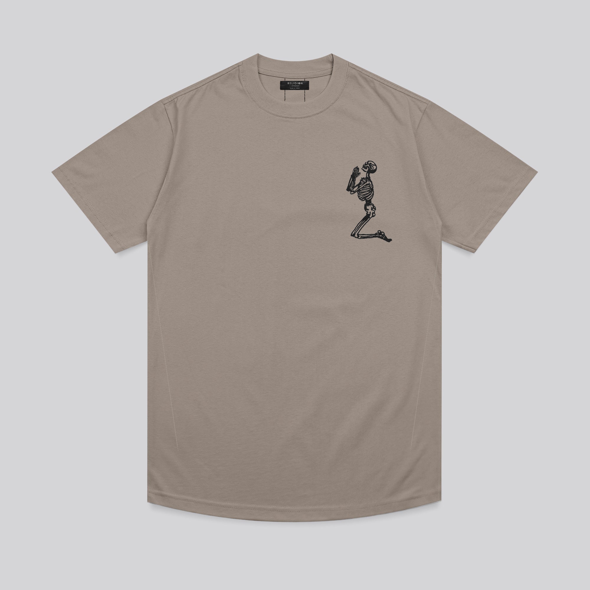 ESSENTIAL BIG SKELETON DESERT TAUPE T-SHIRT