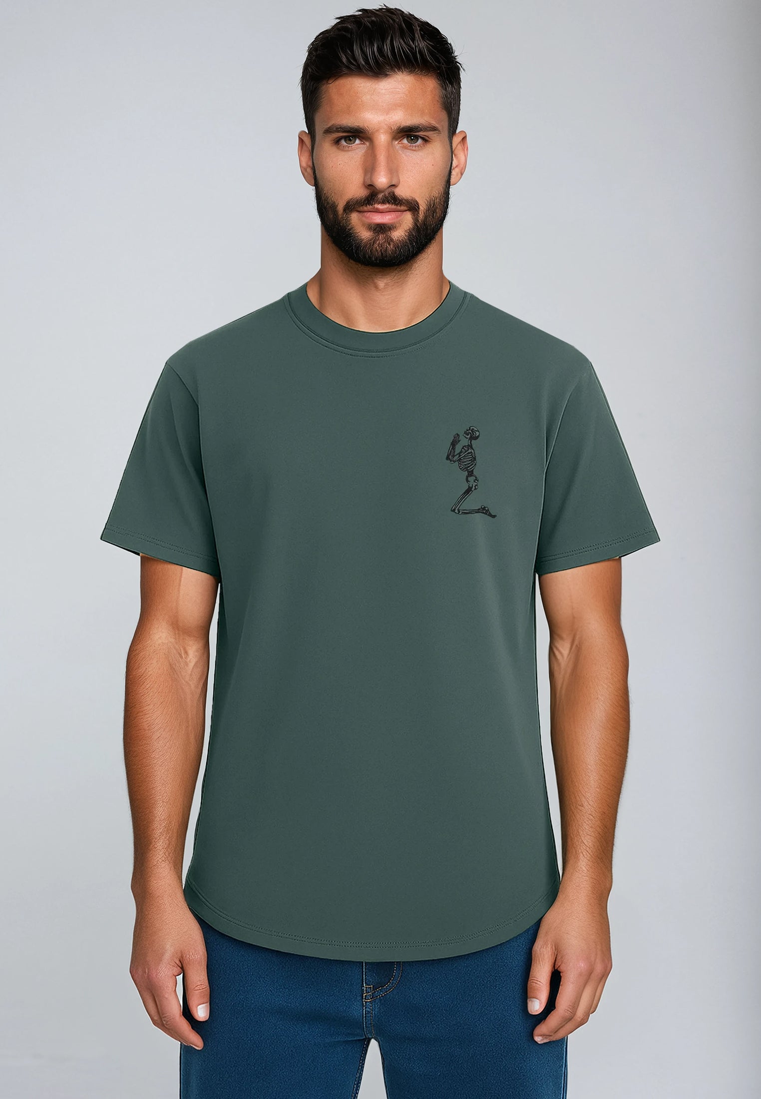 ESSENTIAL BIG SKELETON DARK METAL T-SHIRT
