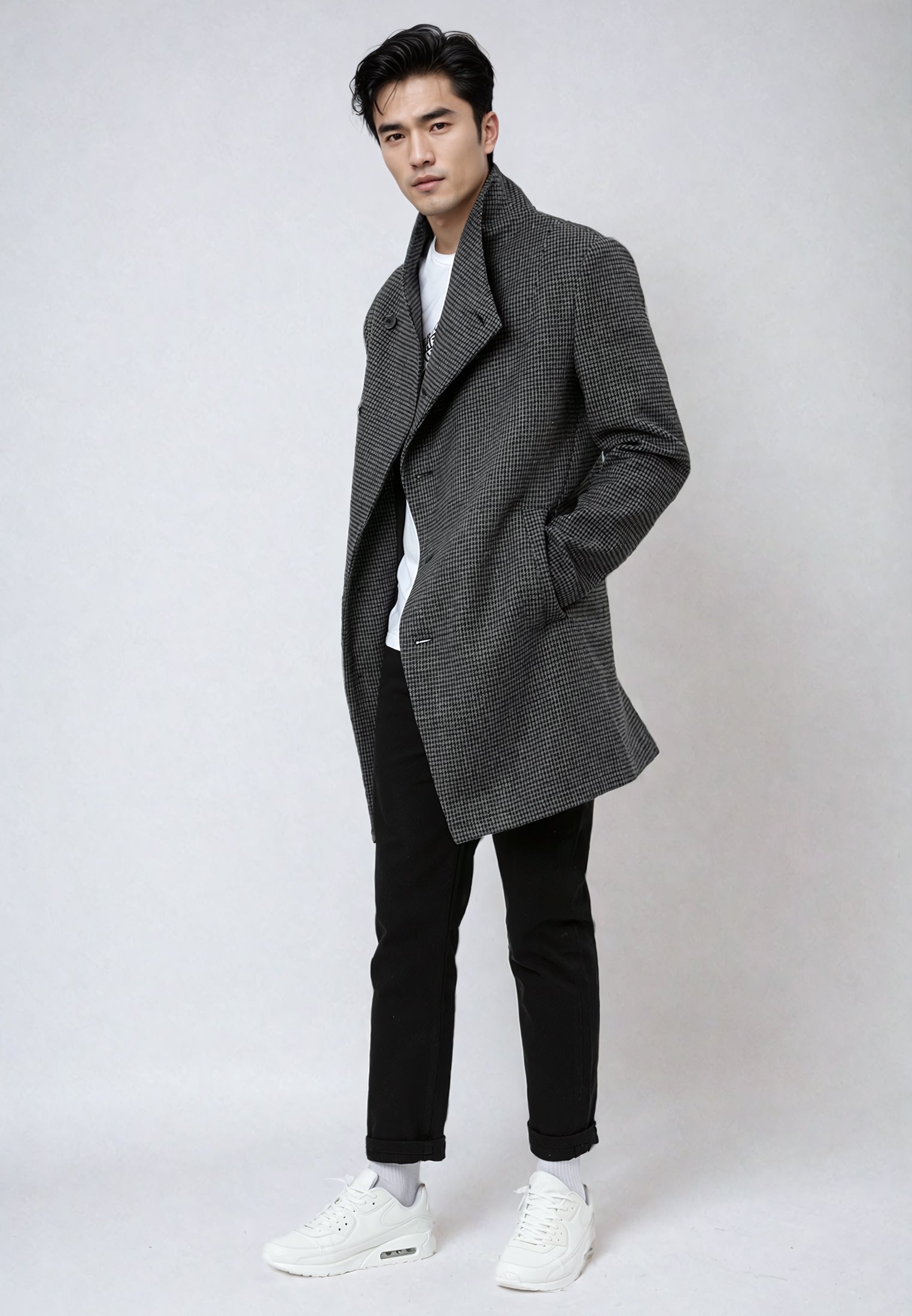 NOIREX COAT BLACK & CHARCOAL