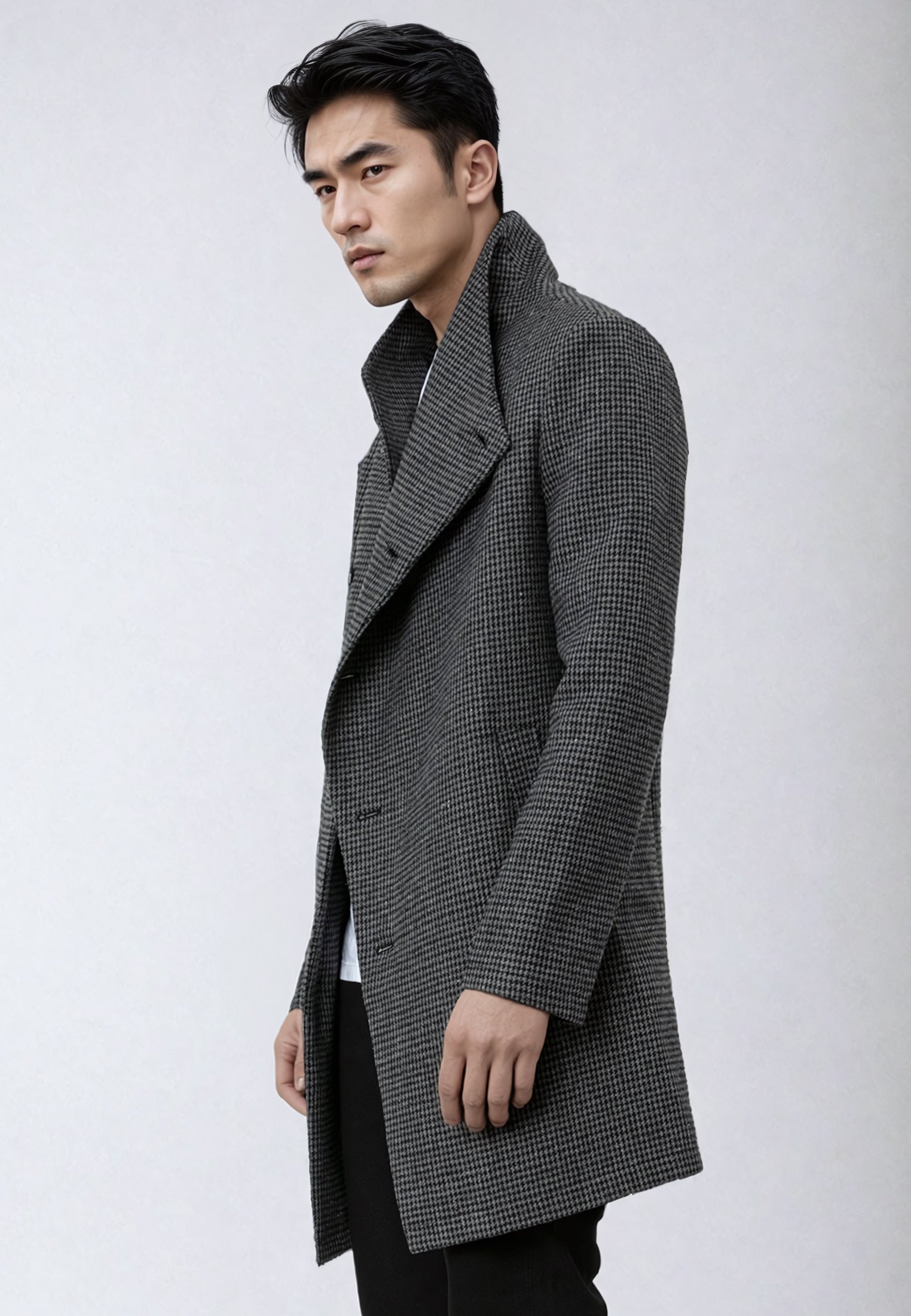 NOIREX COAT BLACK & CHARCOAL