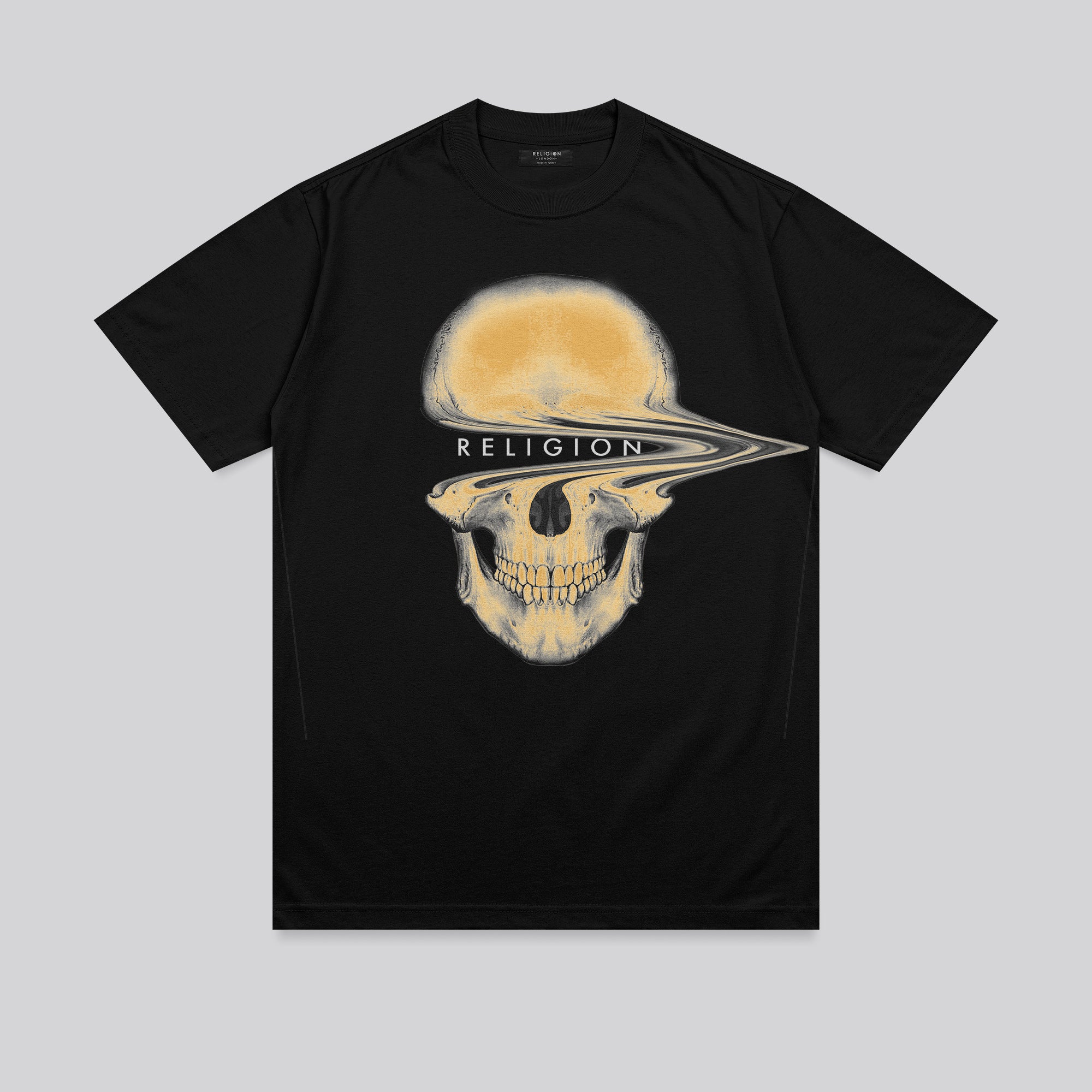 DISTORTED T SHIRT BLACK