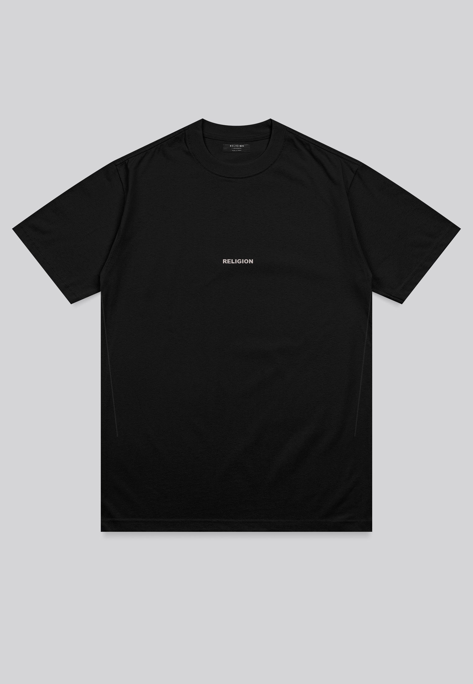 SPRAY TEXT T-SHIRT BLACK