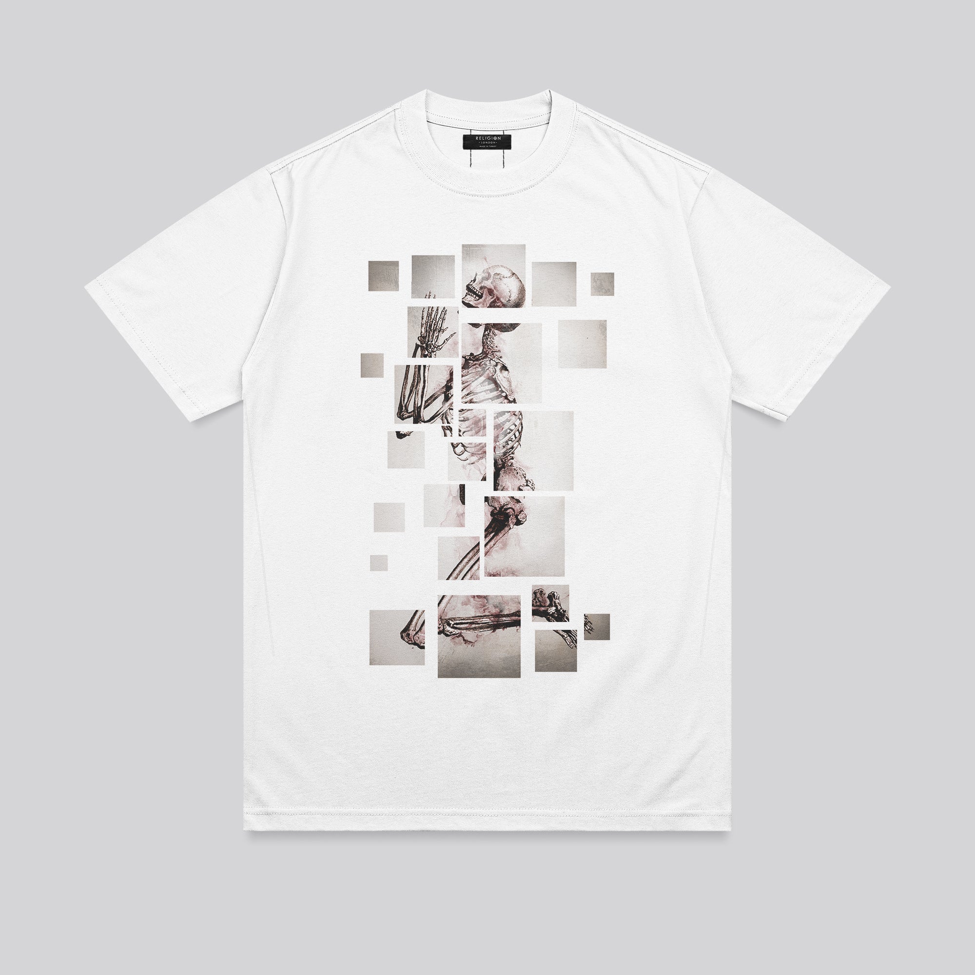 SKELETON PUZZLE T-SHIRT WHITE