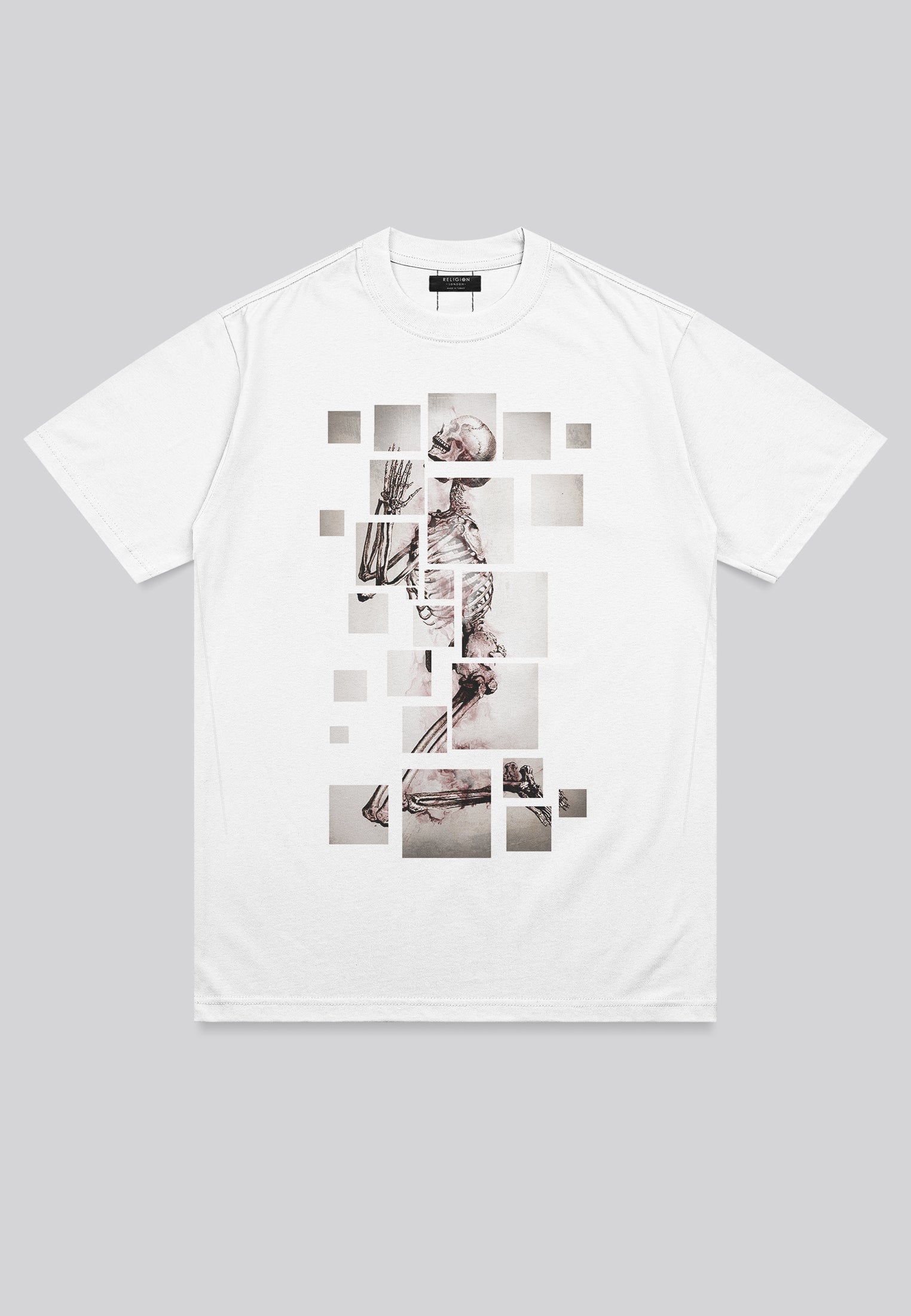 SKELETON PUZZLE T-SHIRT WHITE