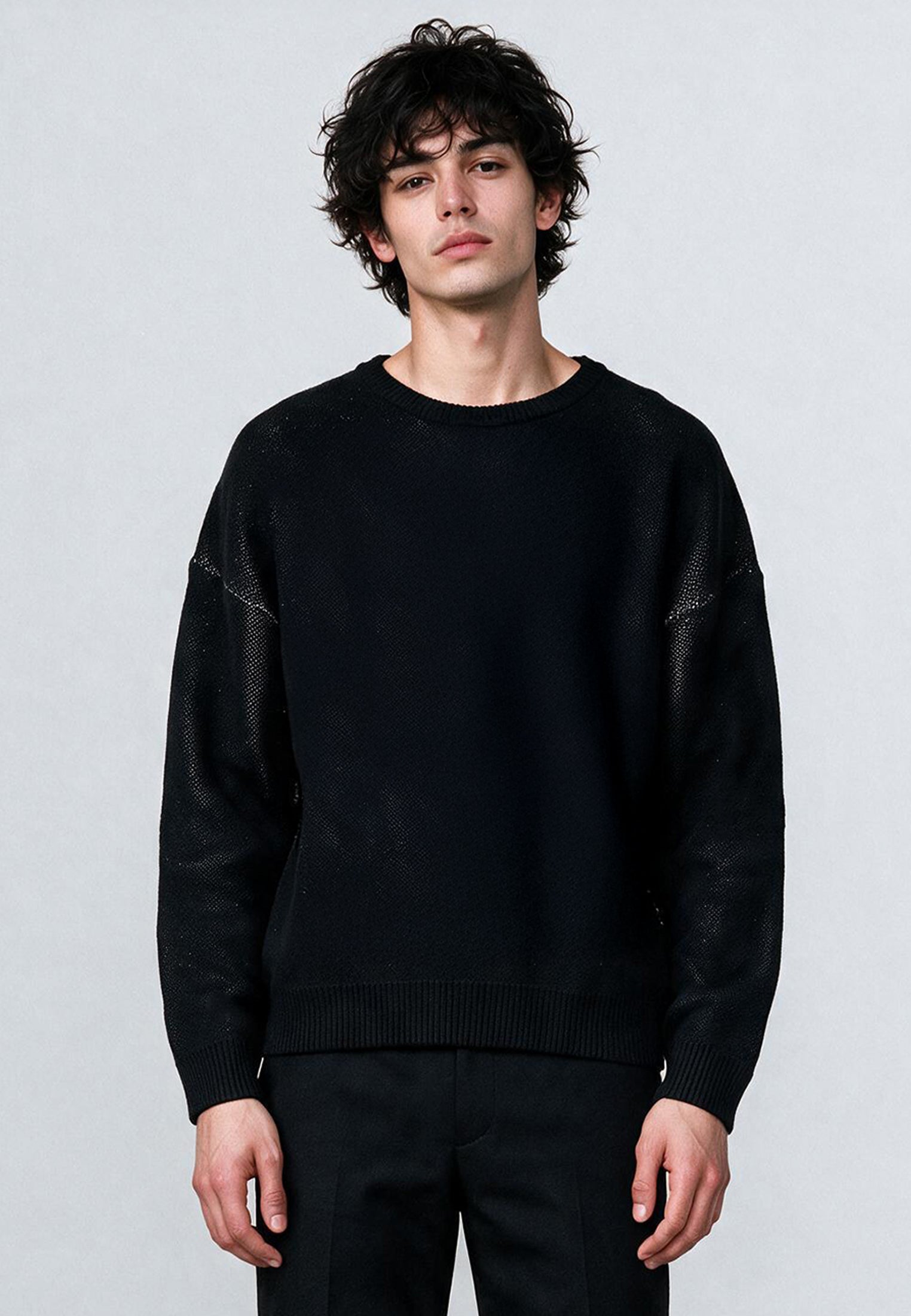 RELIGION Chaos Oversized Black Knitwear