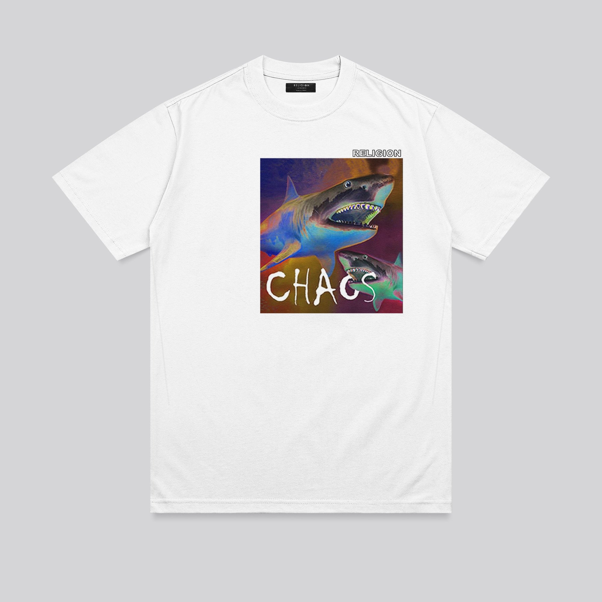 CHAOS SHARK T-SHIRT WHITE