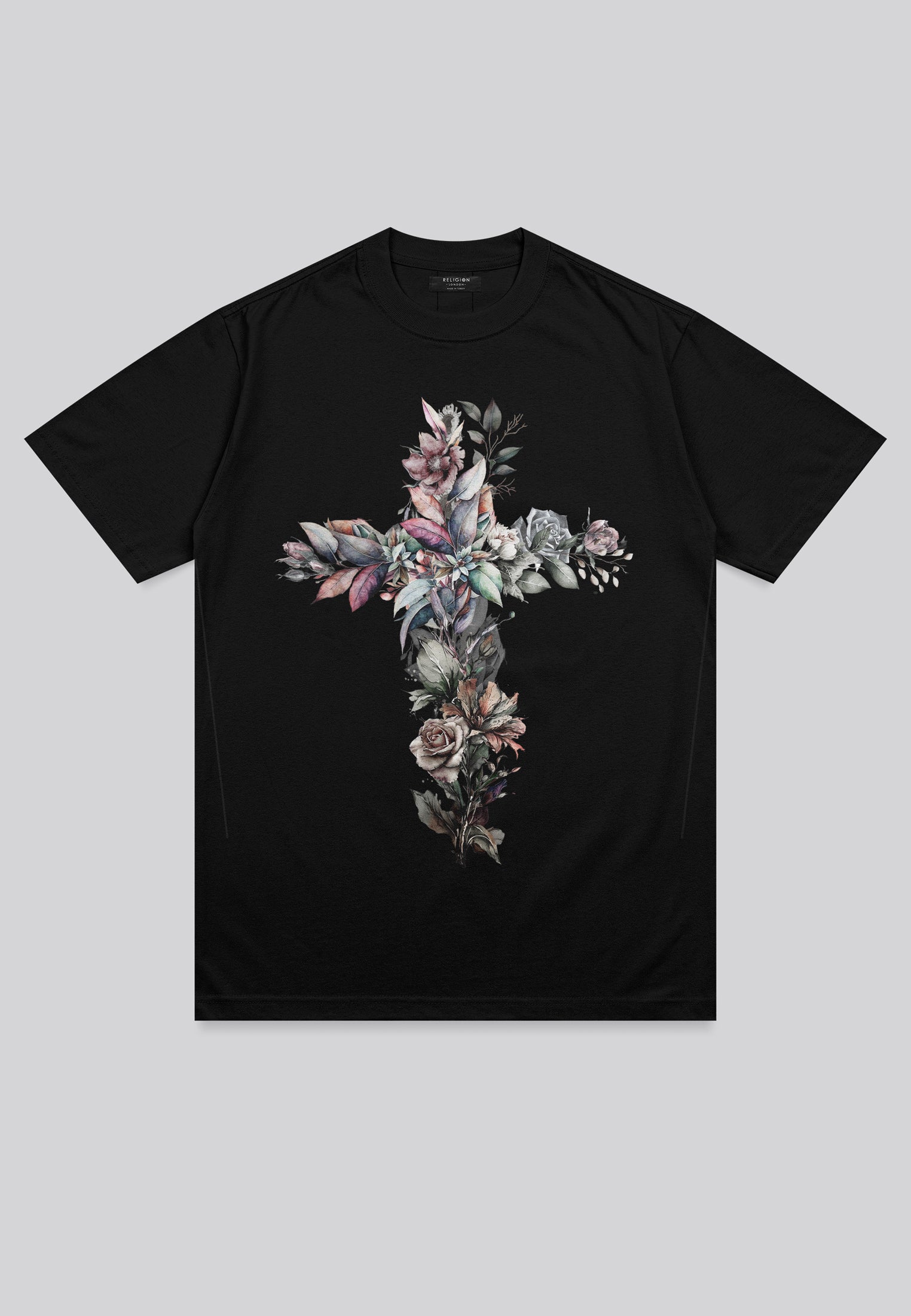 CROSS BLACK BOTANICAL T-SHIRT