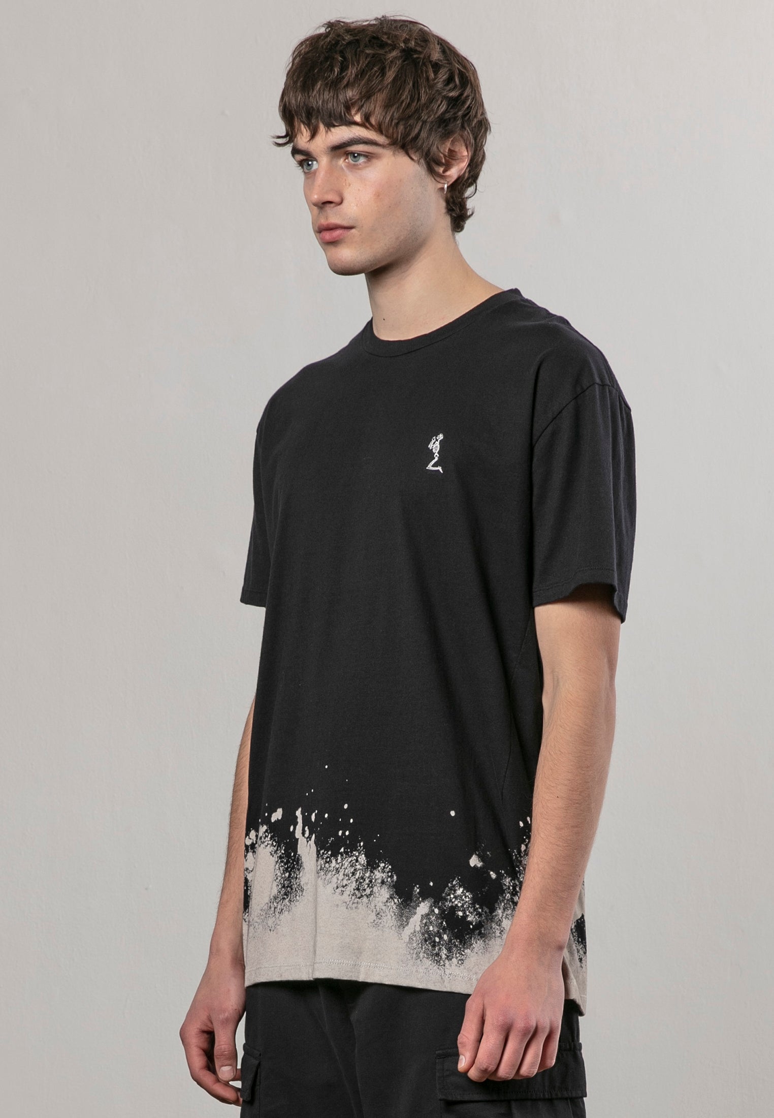 RELIGION BLEACH BLACK T-SHIRT