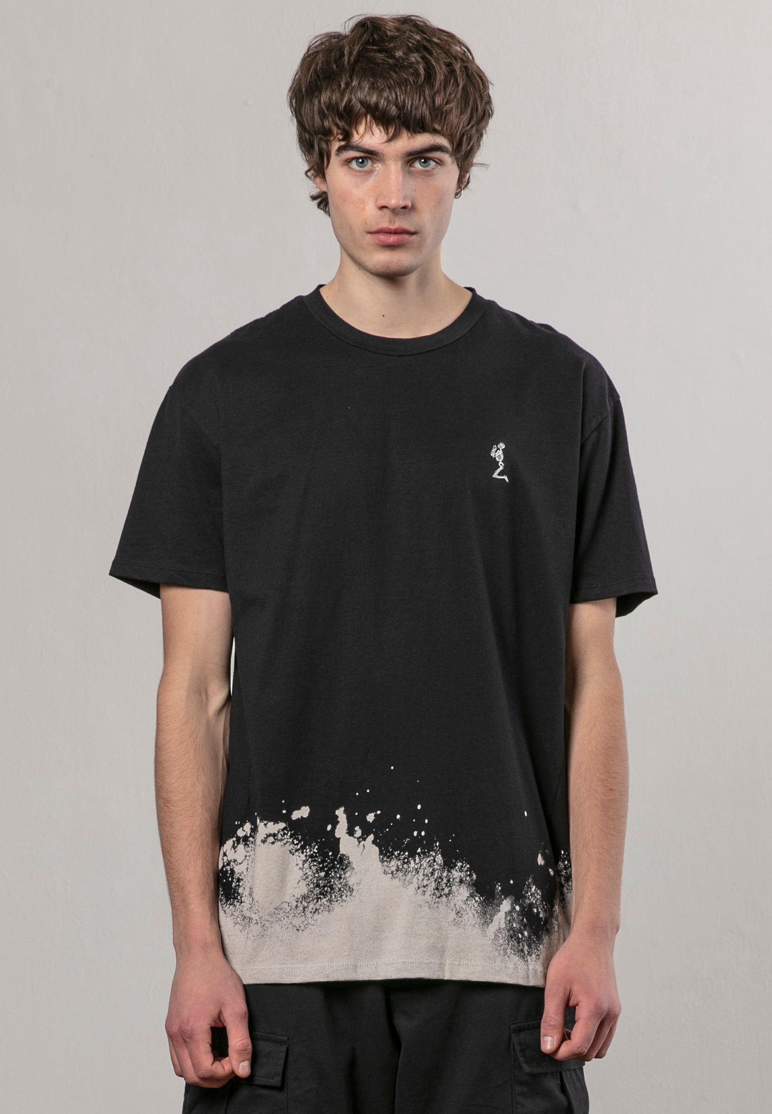 RELIGION BLEACH BLACK T-SHIRT