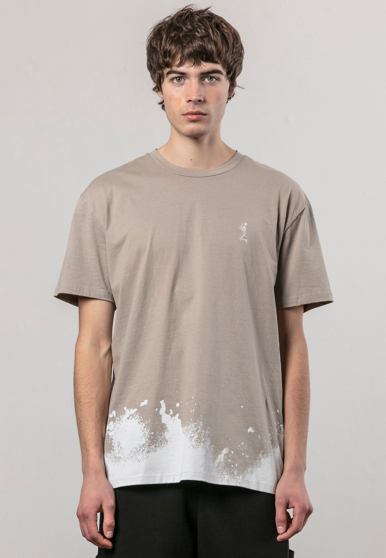 RELIGION BLEACH T-SHIRT FAWN