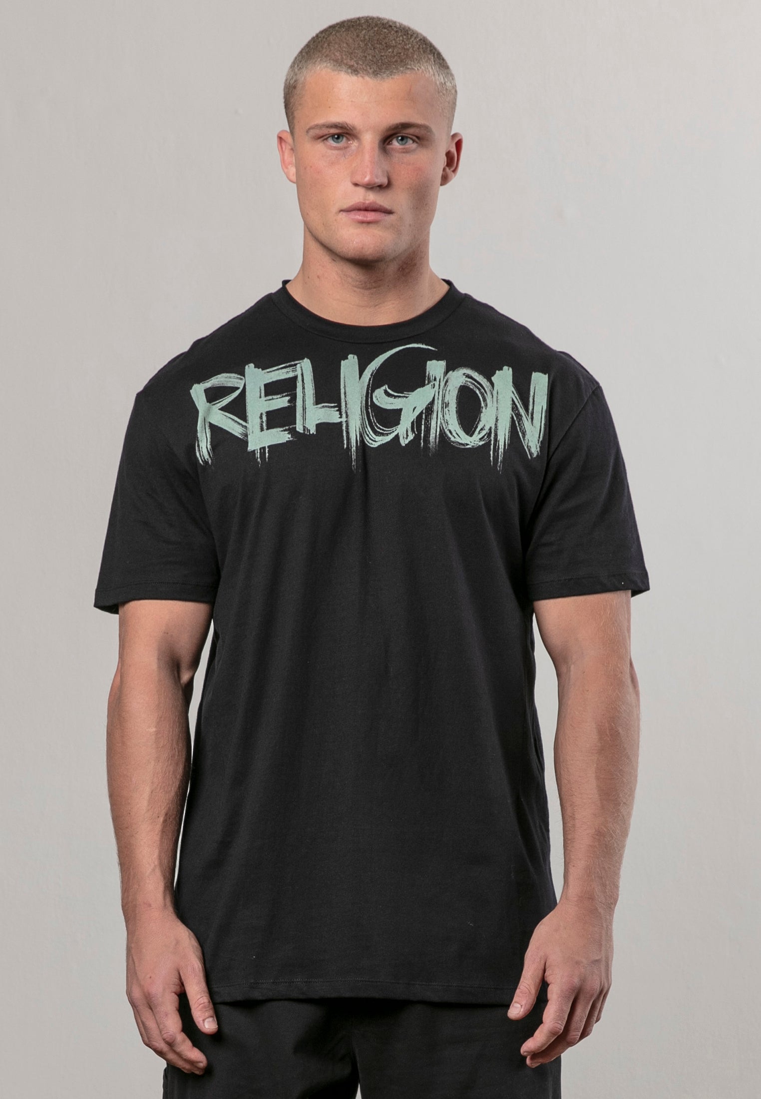 RELIGION BRUSH T-SHIRT BLACK