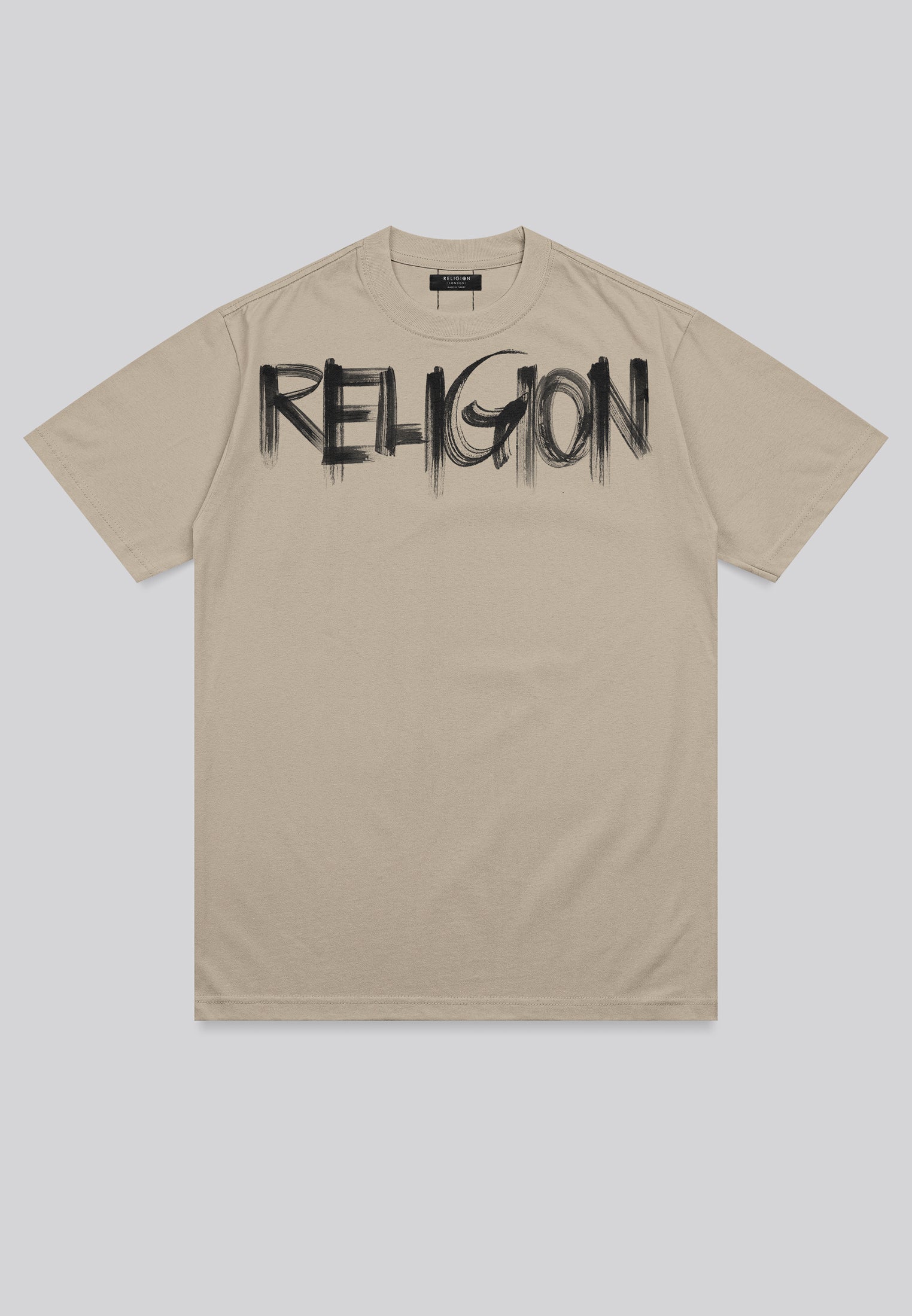 RELIGION BRUSH T-SHIRT FAWN