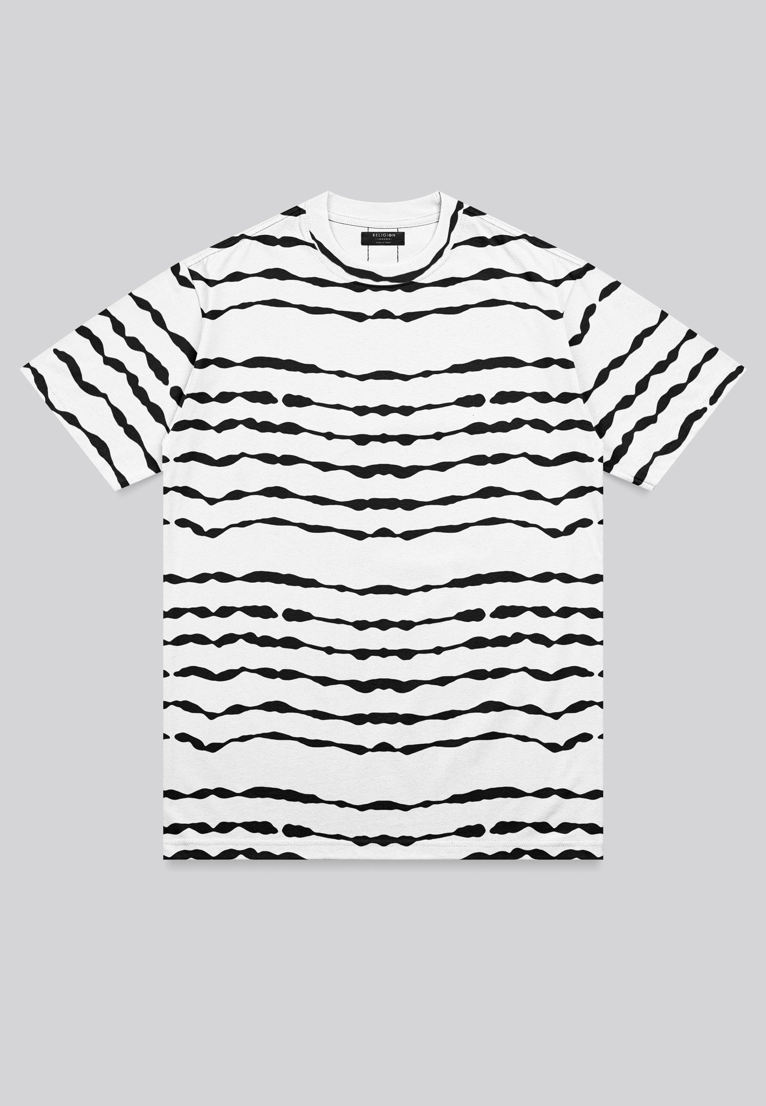 STRIPES T-SHIRT WHITE & BLACK