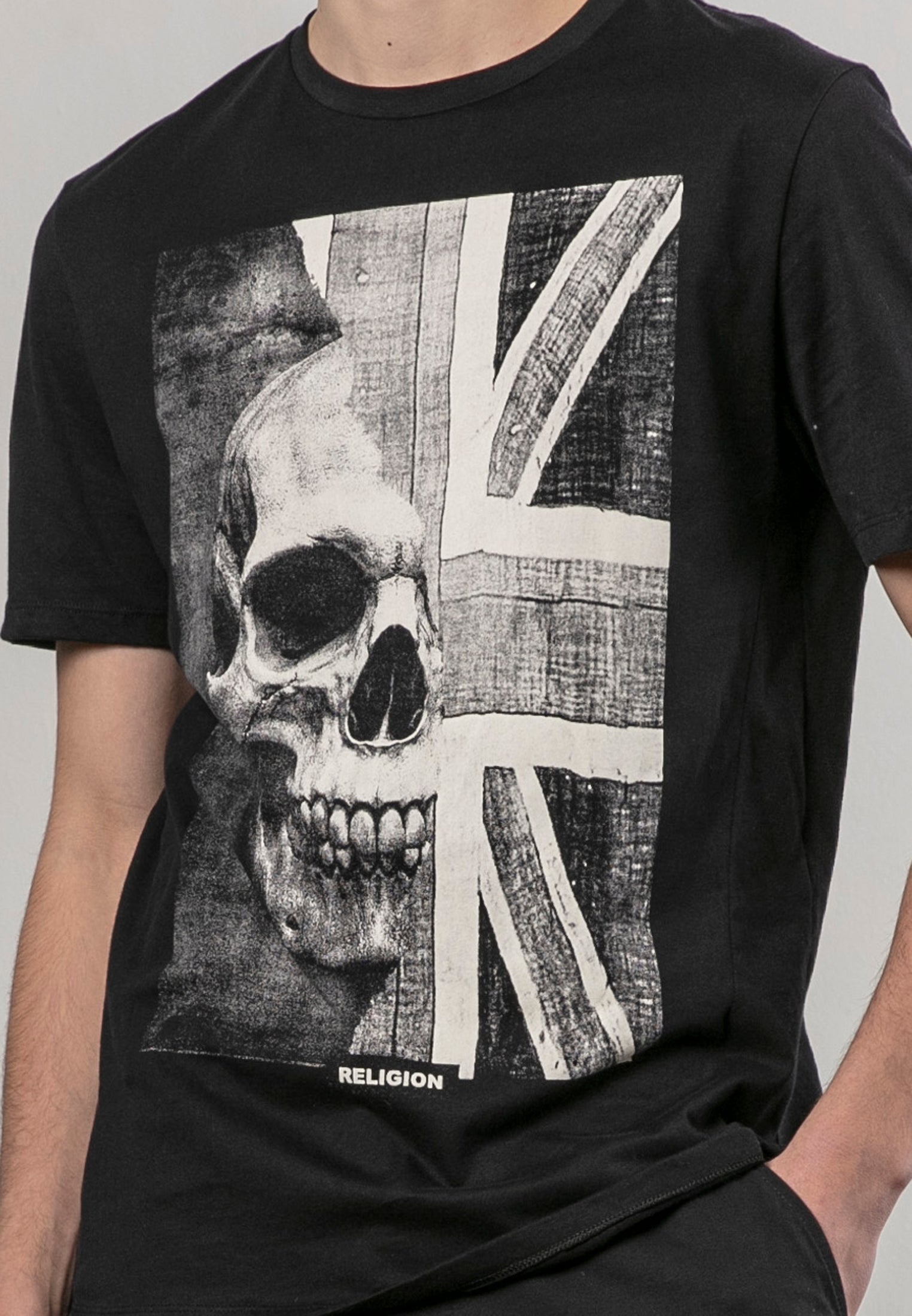 UNION JACK T-SHIRT JET BLACK