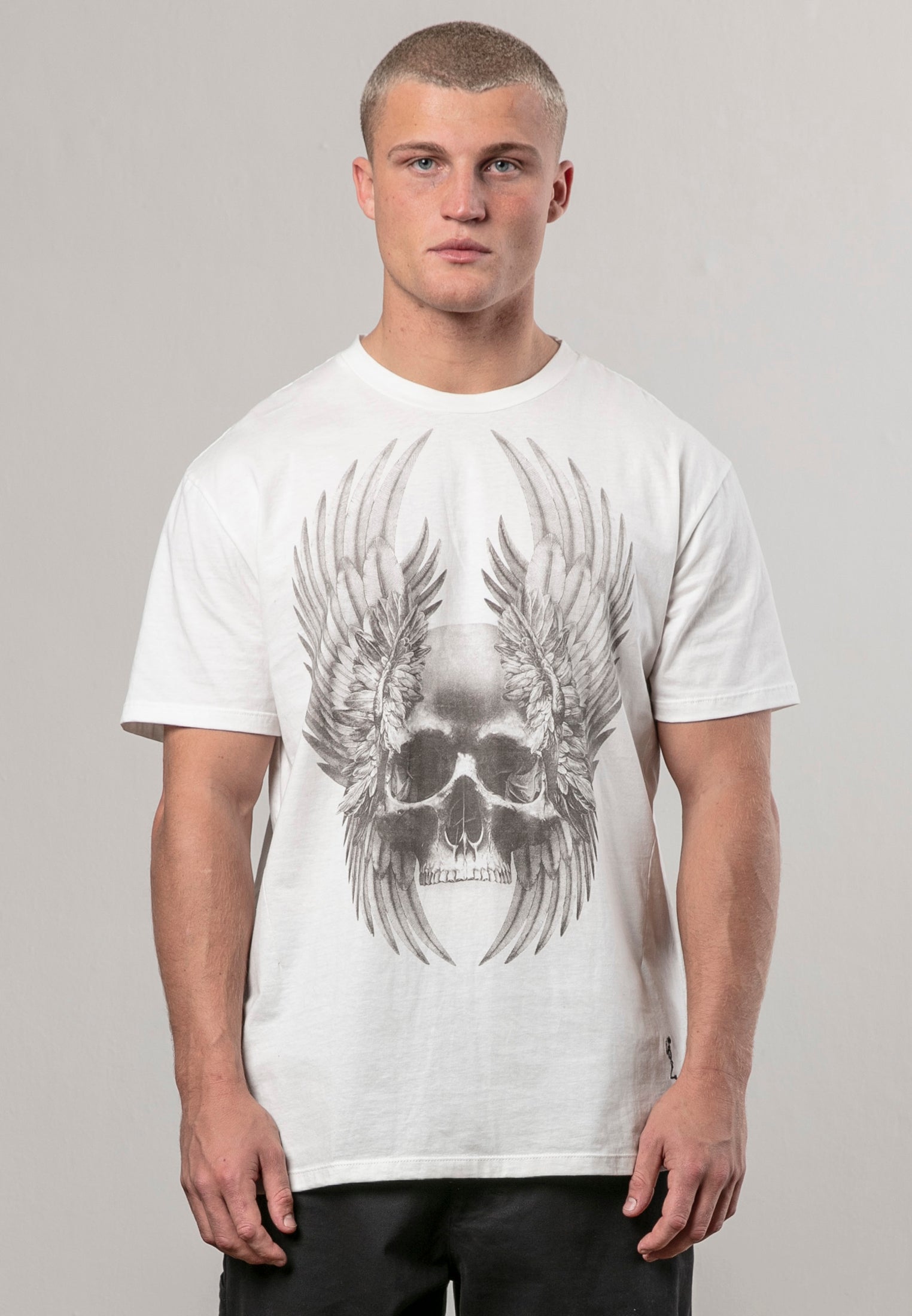 WINGS SKULL T-SHIRT WINTER WHITE