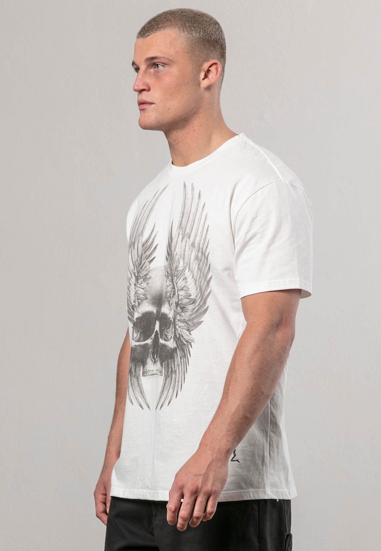 WINGS SKULL T-SHIRT WINTER WHITE