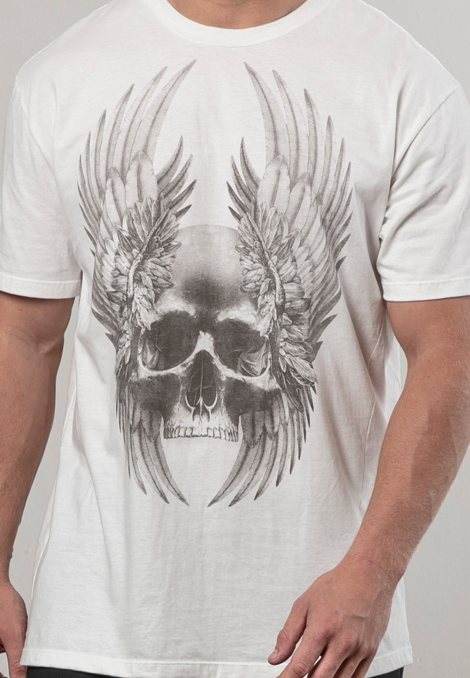 WINGS SKULL T-SHIRT WINTER WHITE