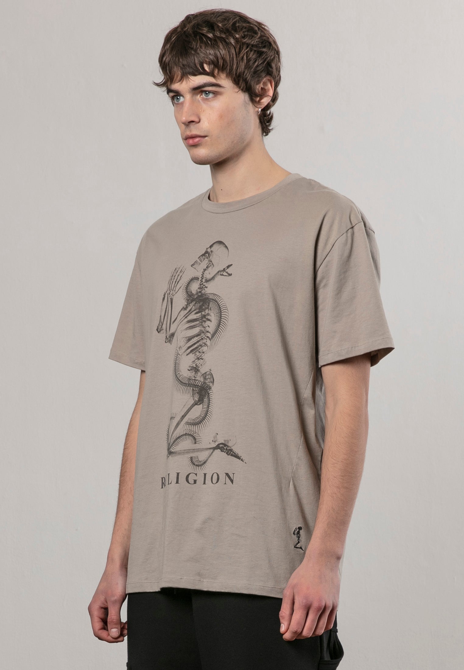 XRAY SKEL N SNAKE T-SHIRT FAWN