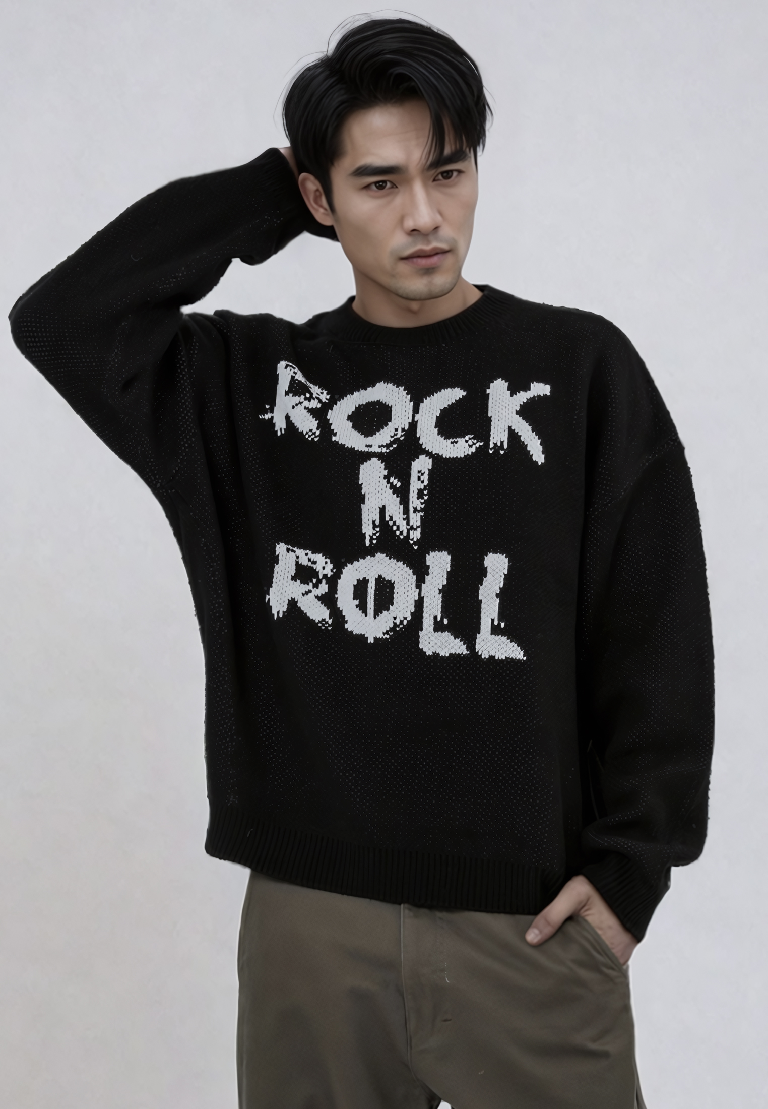 ROCK N ROLL KNIT BLACK