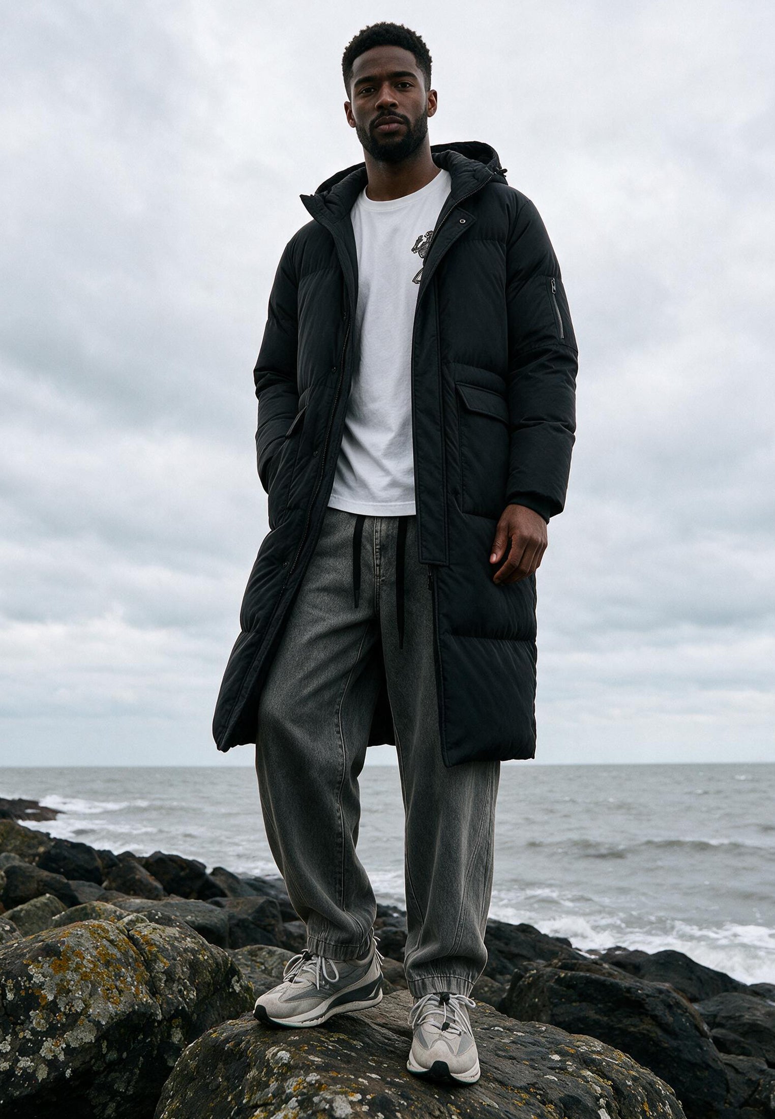VOYAGER PUFFER PARKA WASHED BLACK